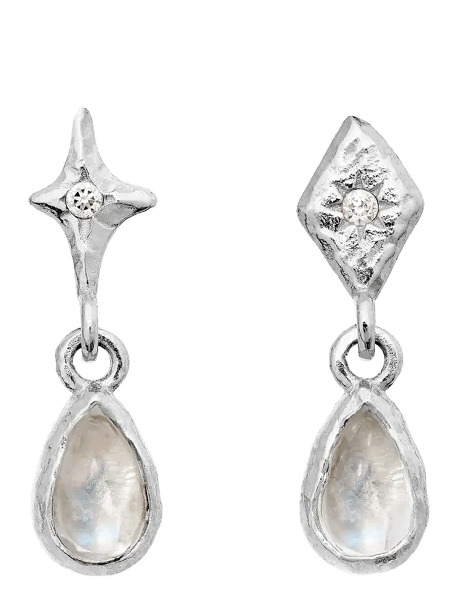Maanesten - Poco Earrings - ohrhänger - silver - 0