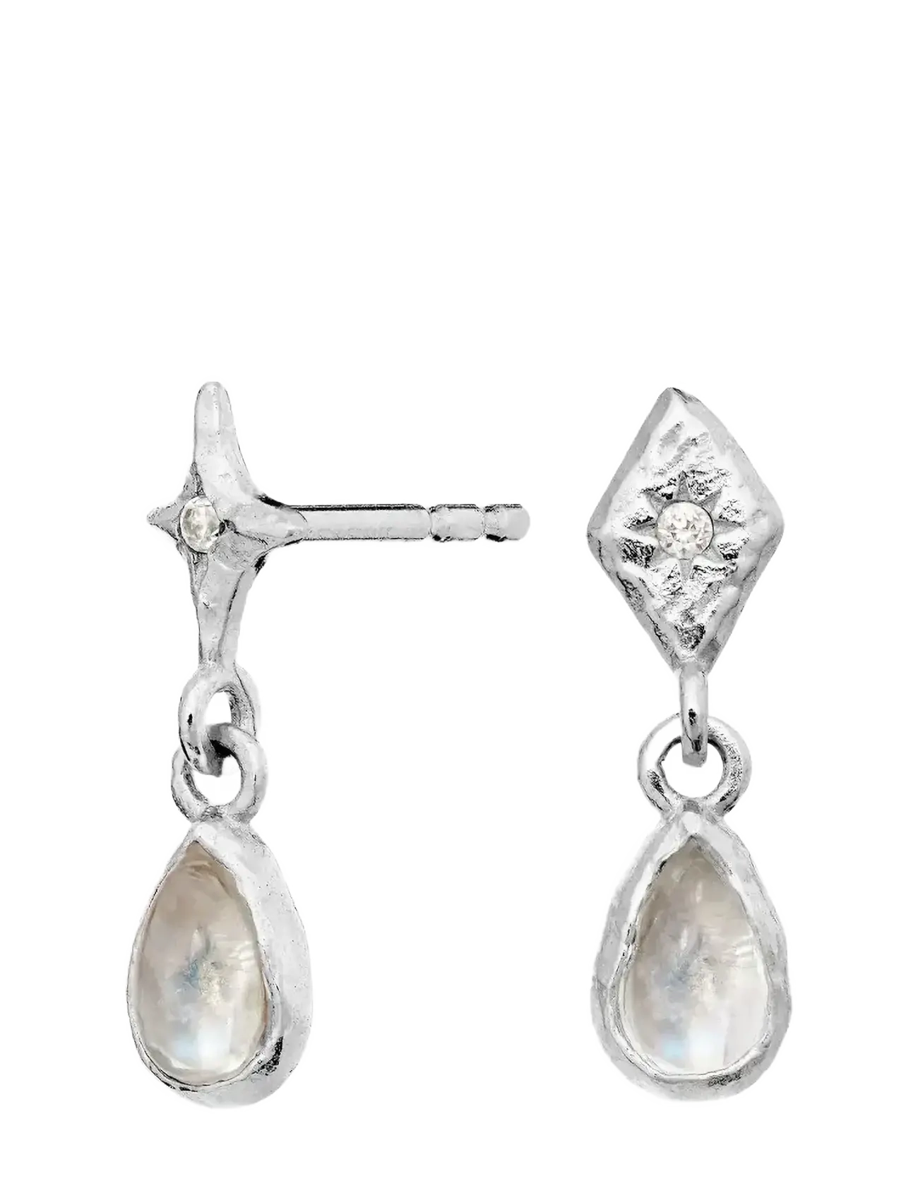 Maanesten - Poco Earrings - hängande örhängen - silver - 1