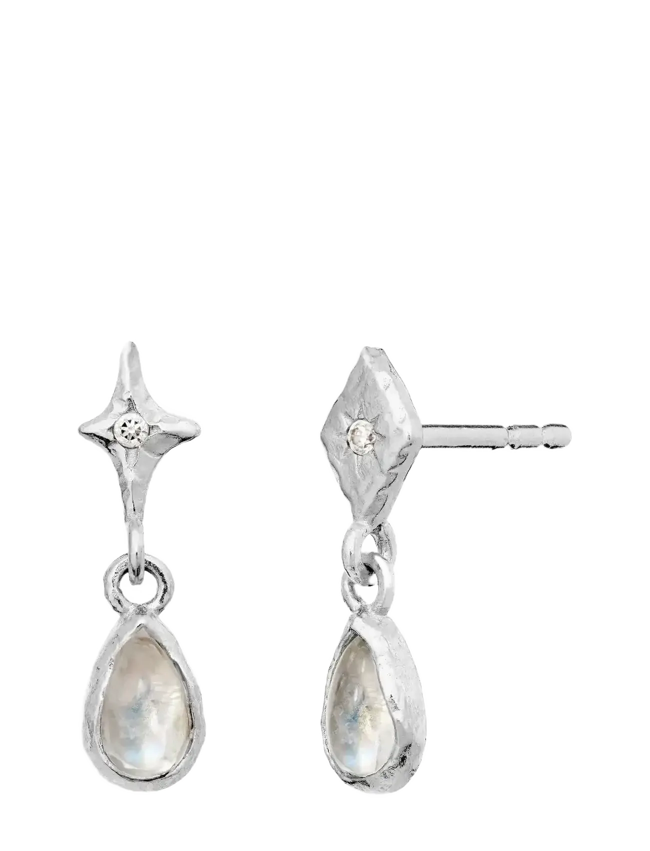 Maanesten - Poco Earrings - hängande örhängen - silver - 2