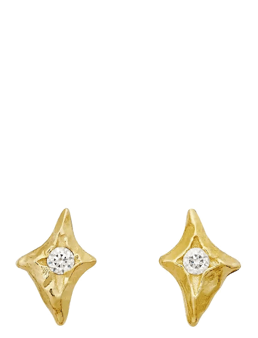 Maanesten - Sylfide Earrings - nappikorvakorut - gold - 1