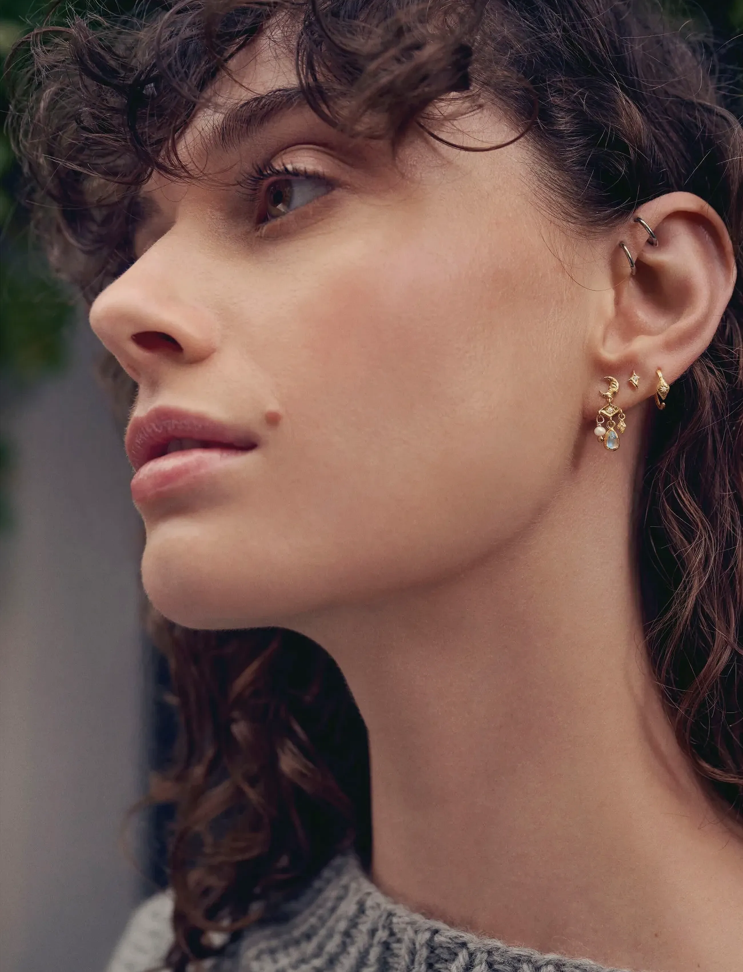 Maanesten Sylfide Earrings, One Size, Gold - Studs, Frauen