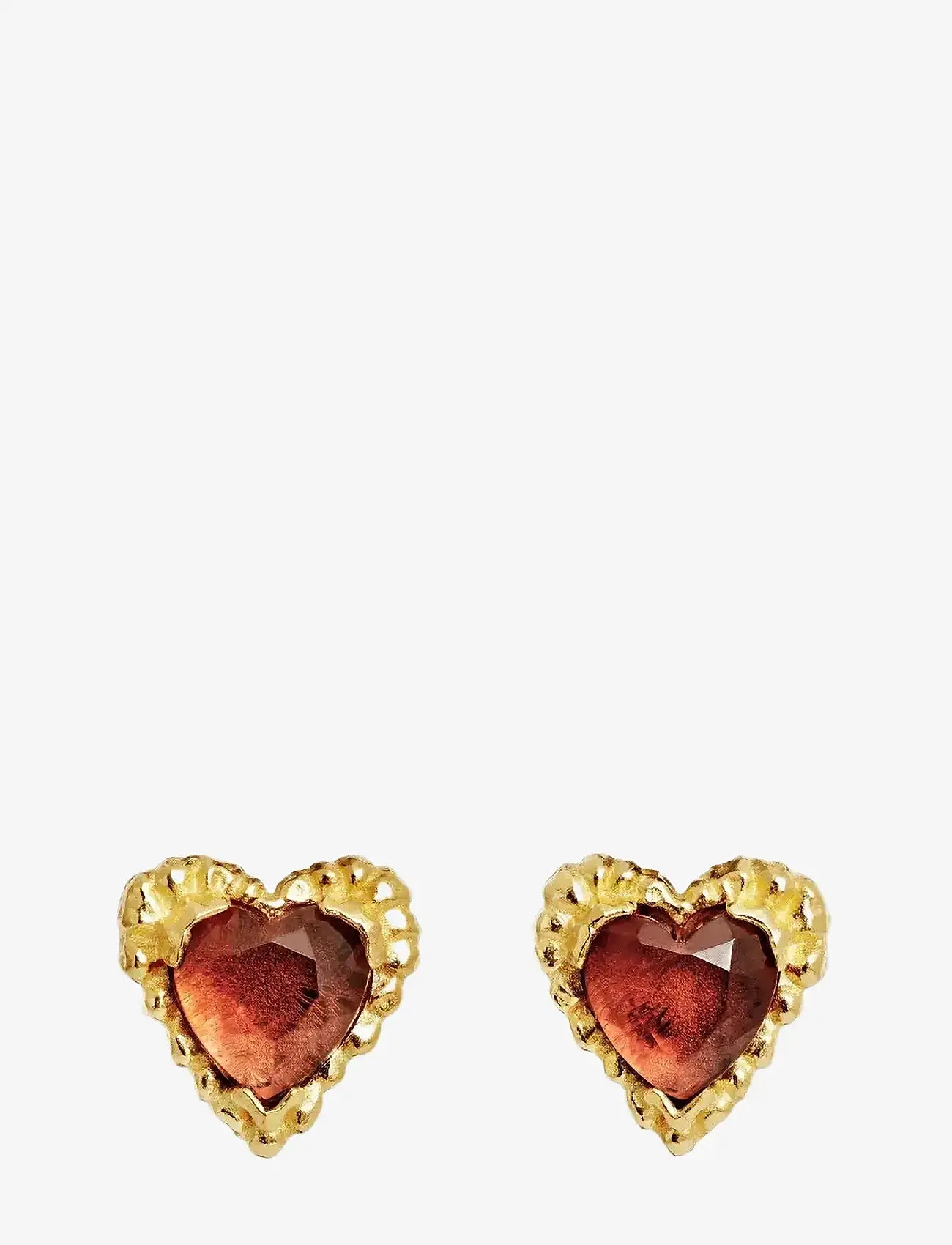 Maanesten - Lina Rosa - studs örhängen - gold - 0