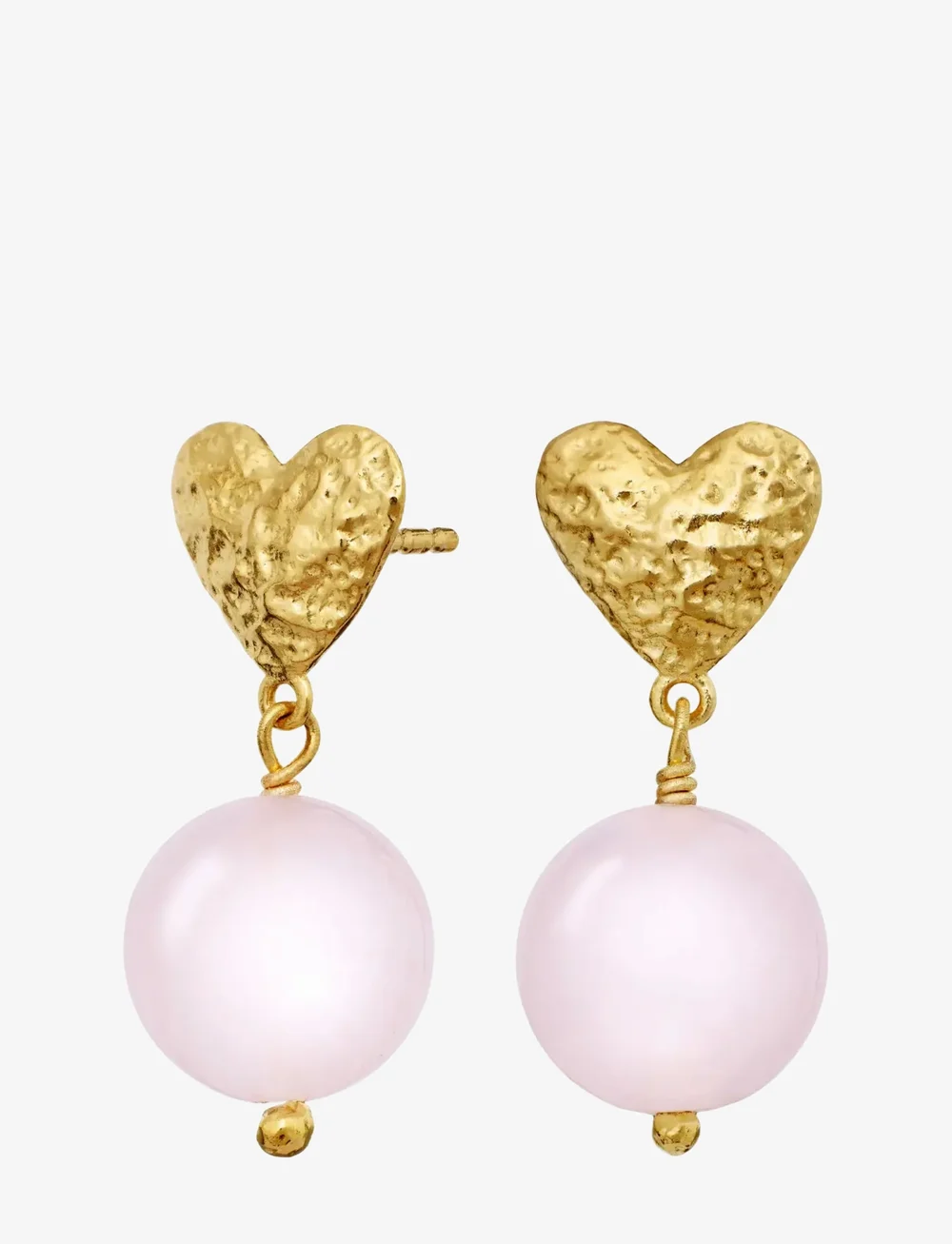 Maanesten - Maria Earrings - hengende øredobber - gold - 2