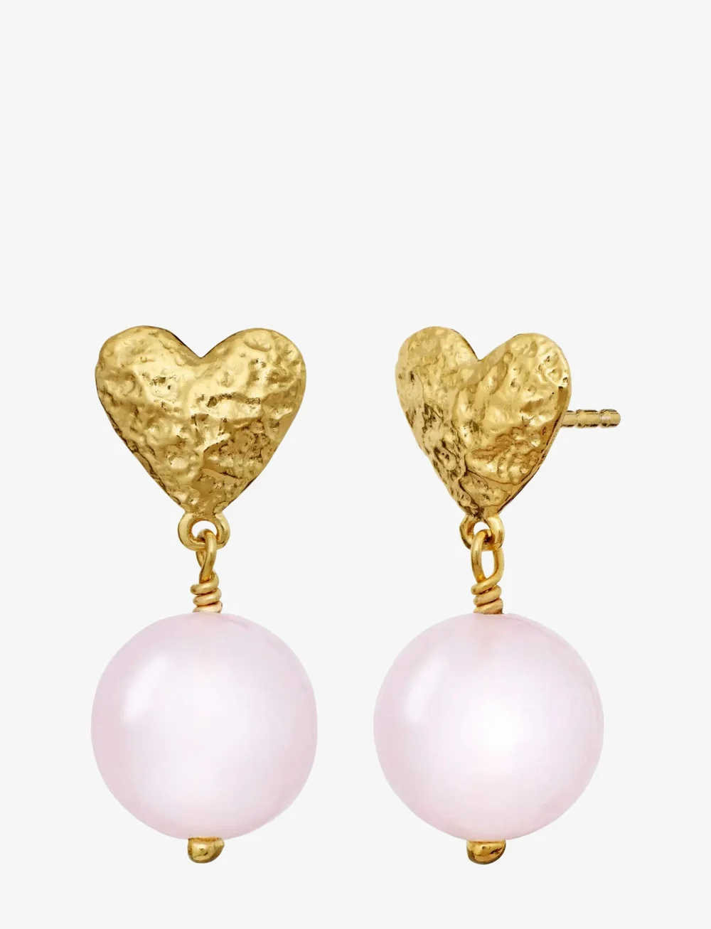 Maanesten - Maria Earrings - hengende øredobber - gold - 3