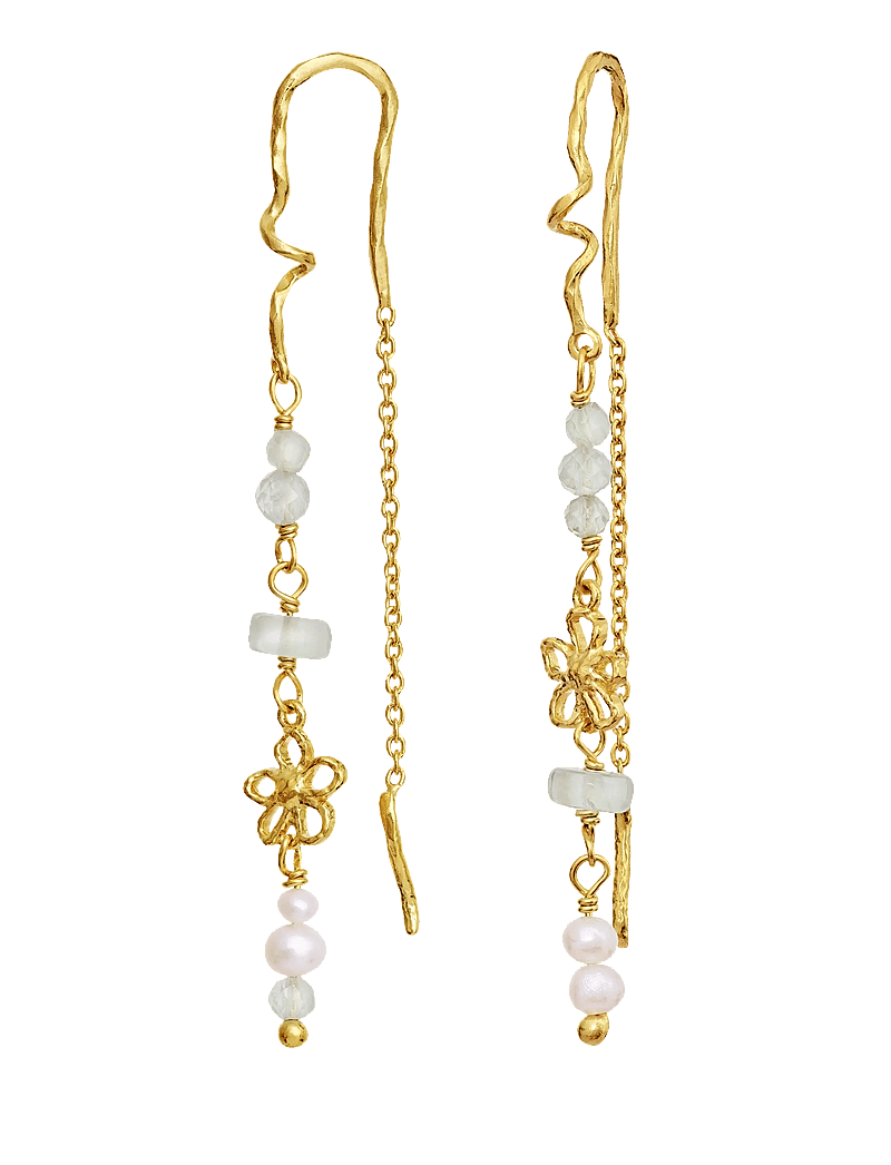 Maanesten - Alfrida Earrings - pärlitega kõrvarõngad - gold - 0