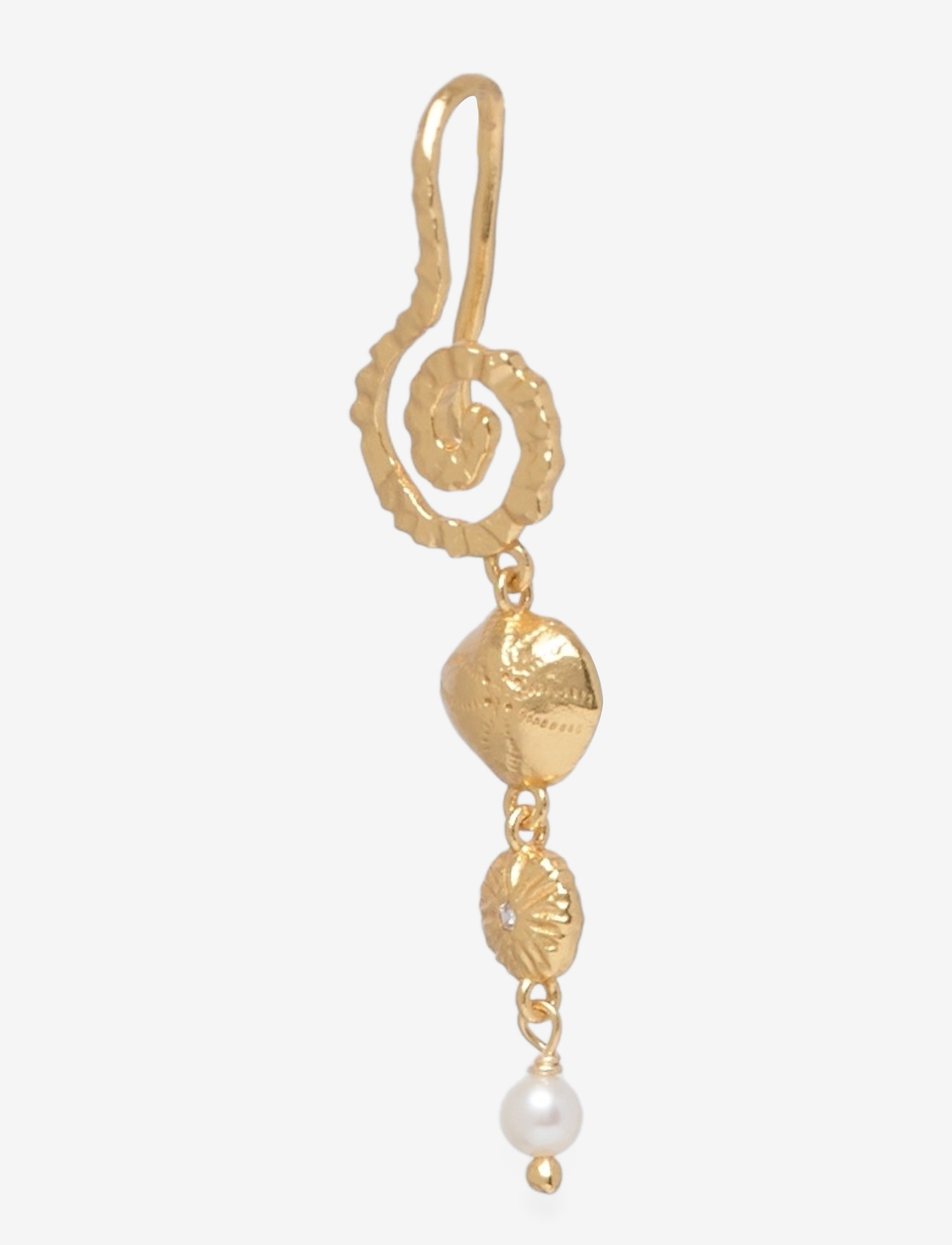 Maanesten - Allie Earrings - perleøreringe - gold - 0
