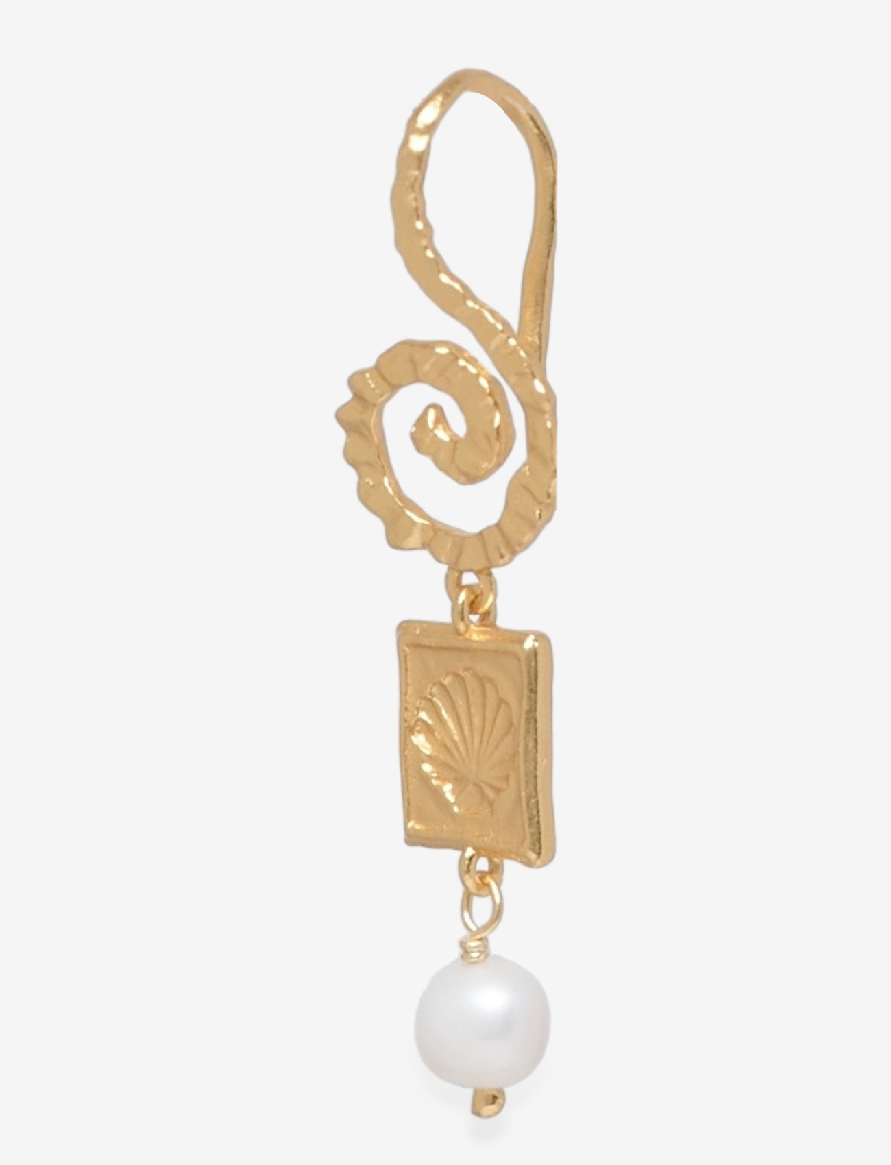 Maanesten - Allie Earrings - perleøreringe - gold - 1