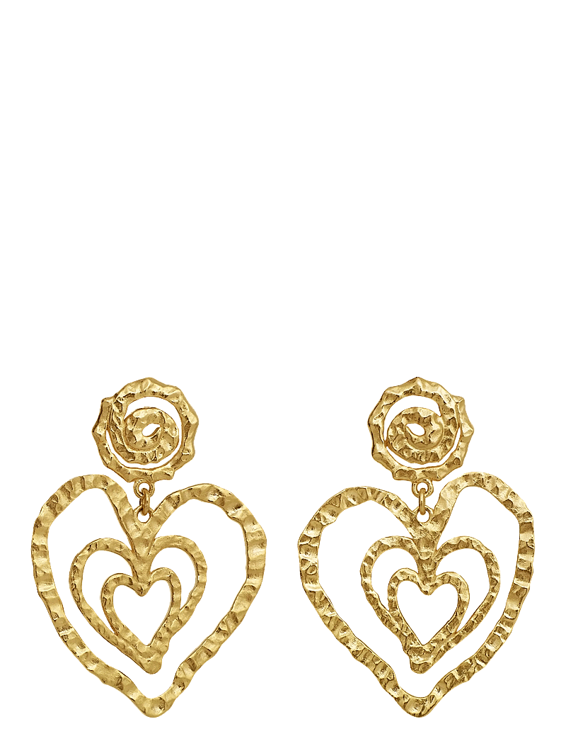 Maanesten - Beate Earrings - statement - gold - 0