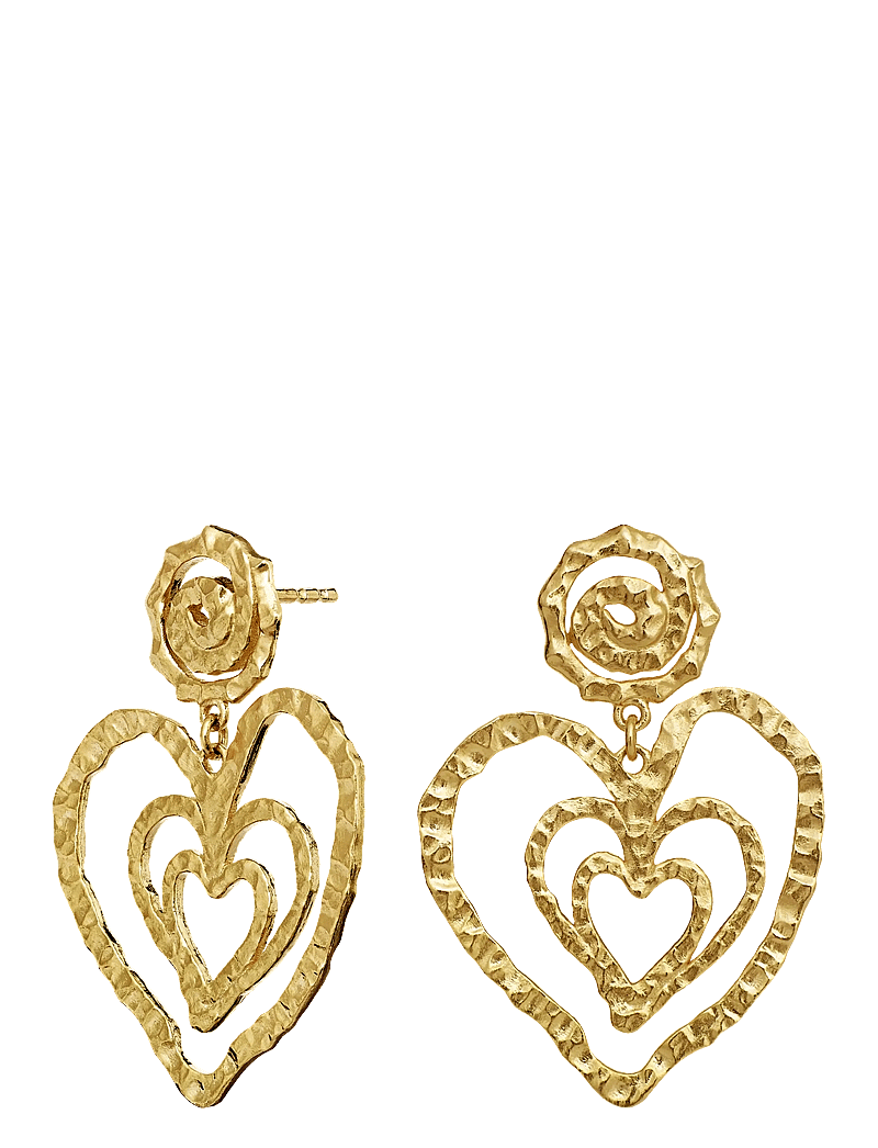 Maanesten - Beate Earrings - statement - gold - 1