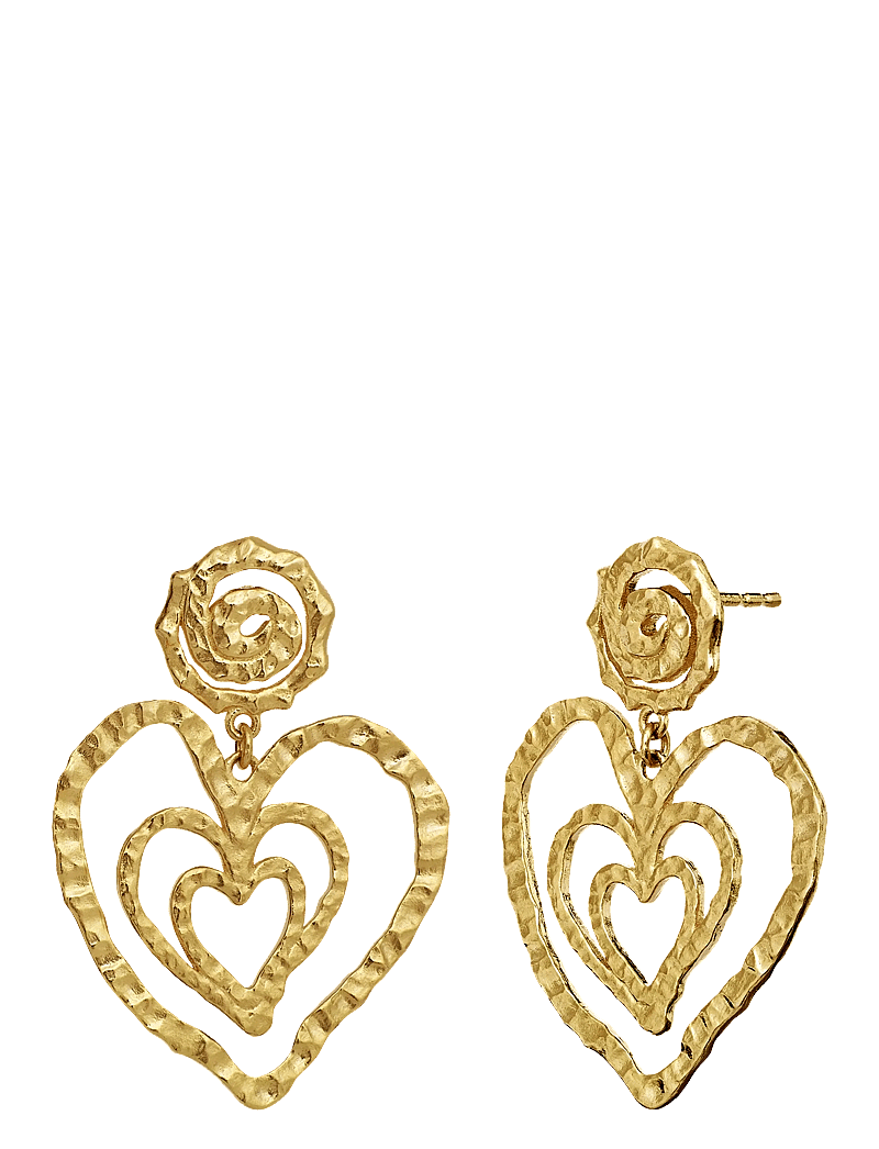Maanesten - Beate Earrings - statement - gold - 2