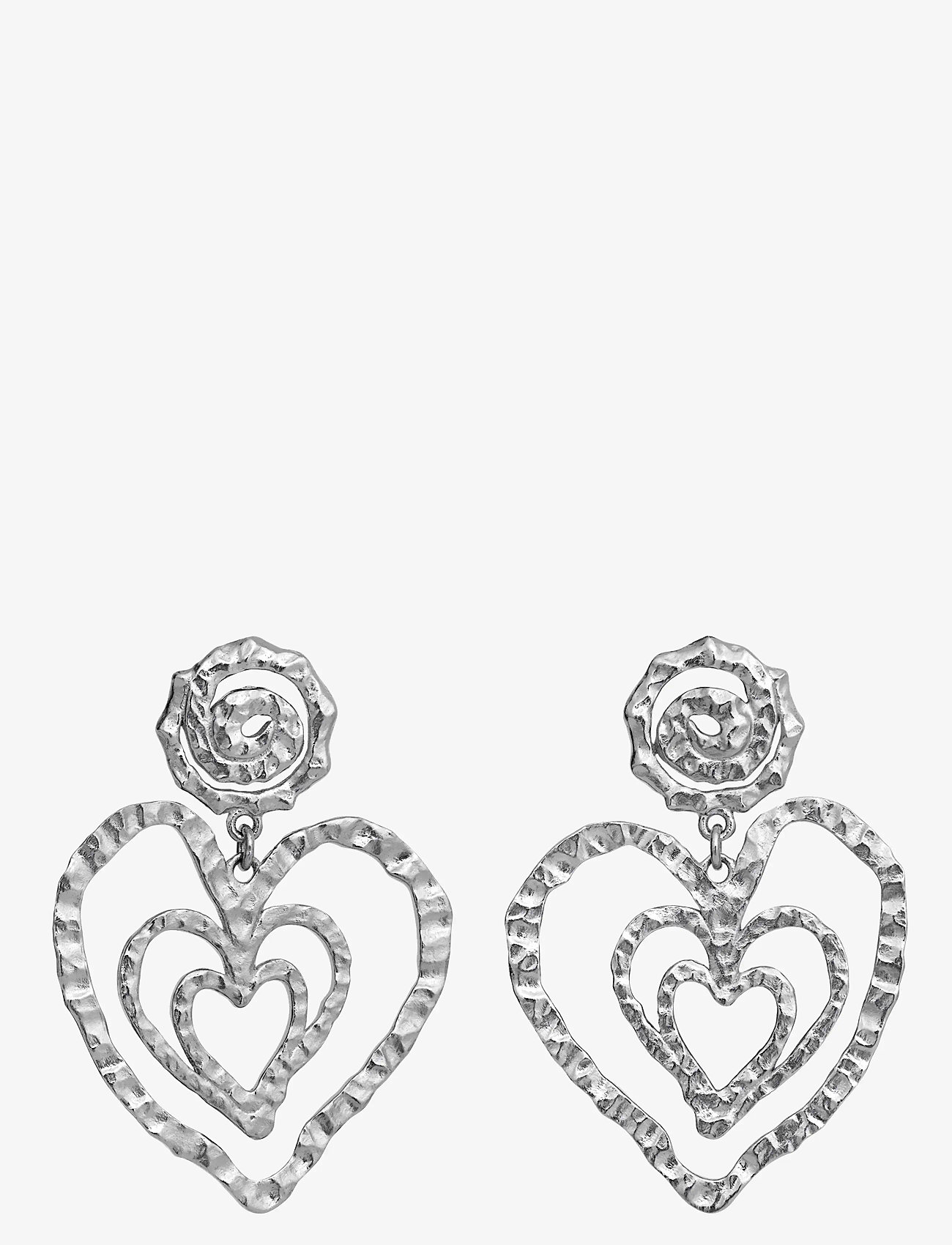 Maanesten - Beate Earrings - ohrhänger - silver - 0
