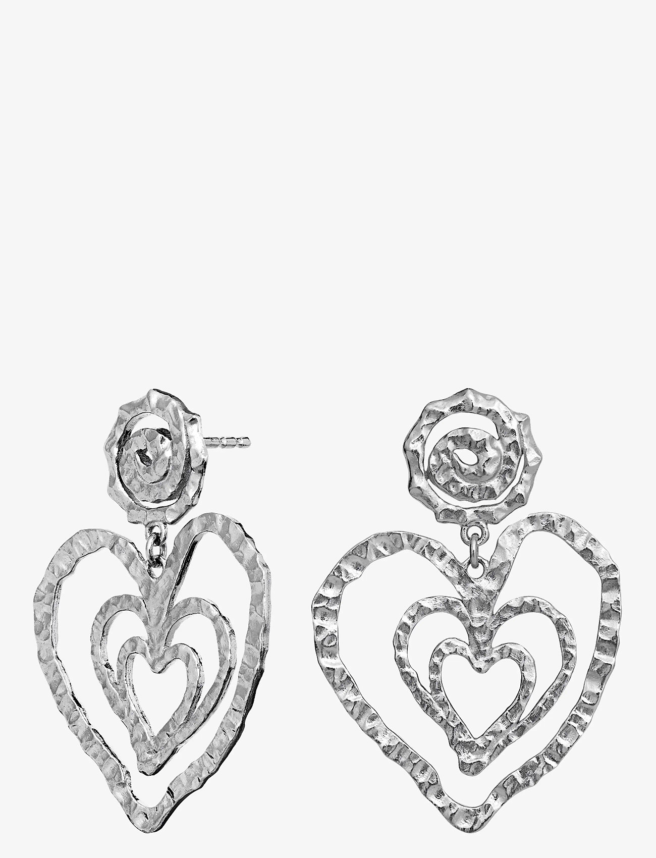 Maanesten - Beate Earrings - ohrhänger - silver - 1