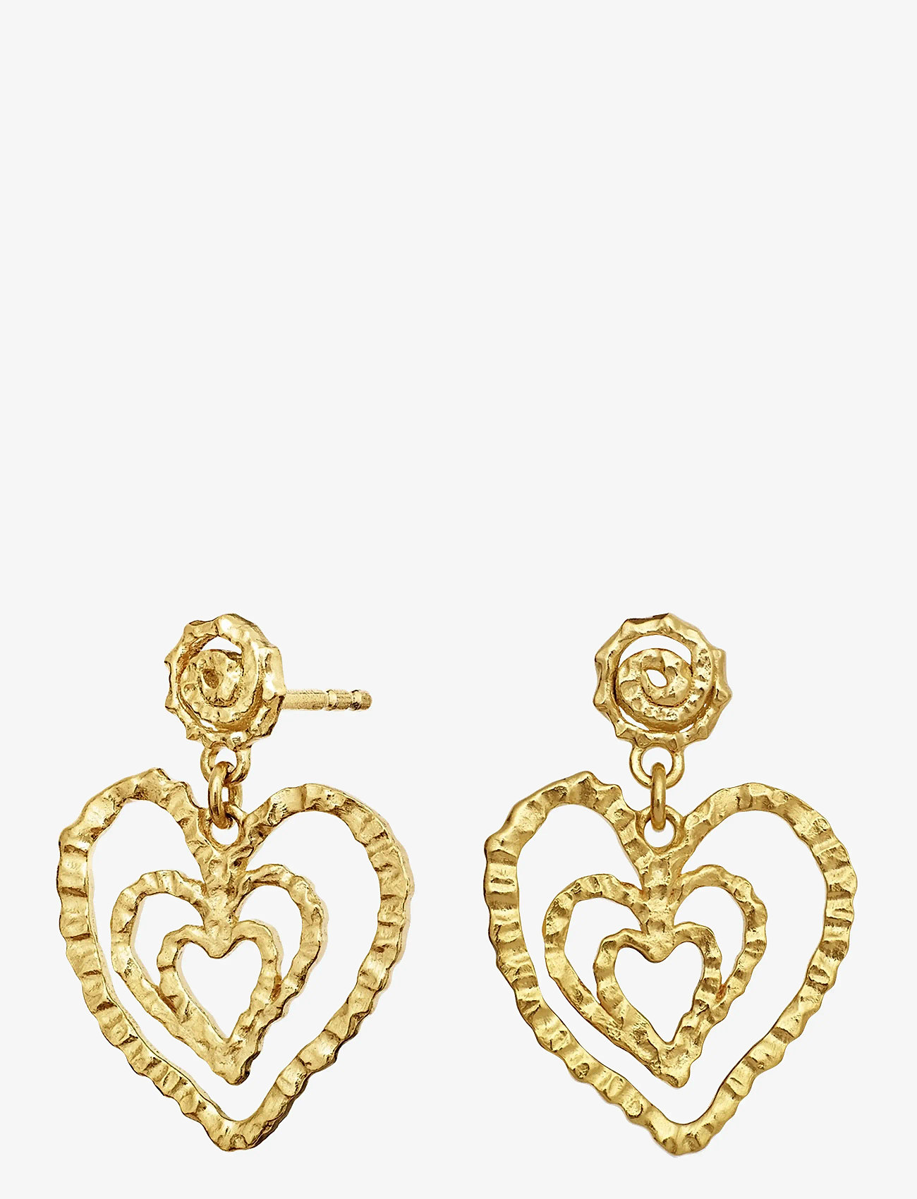 Maanesten - Beate Petite Earrings - ohrhänger - gold - 1