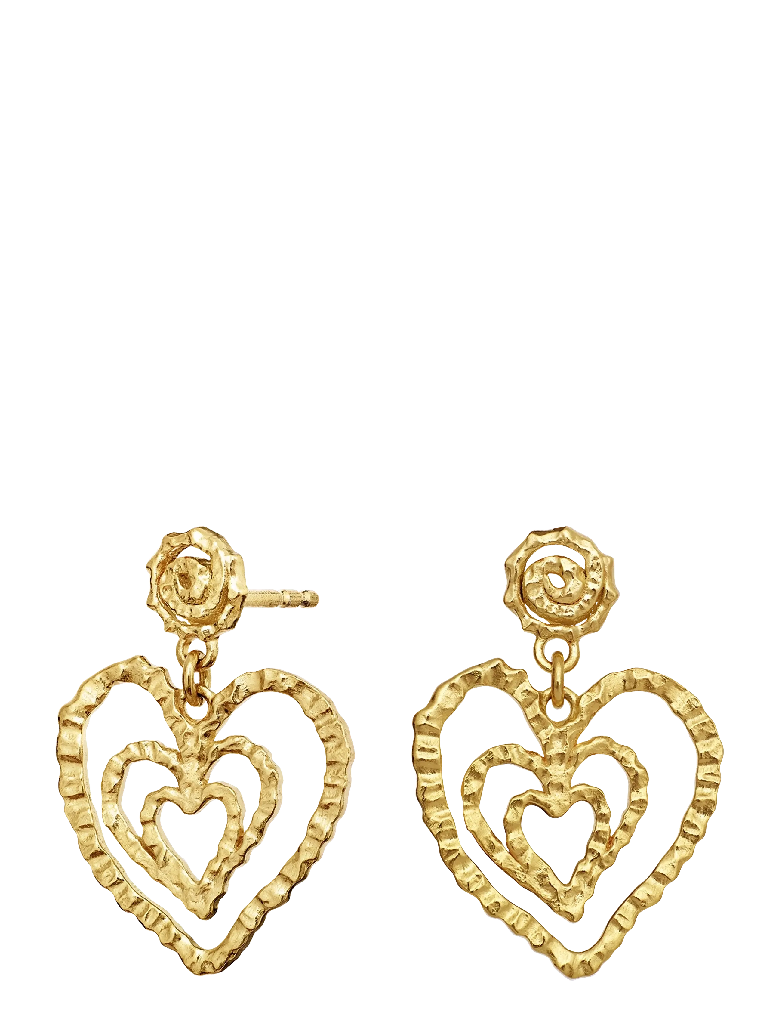 Maanesten - Beate Petite Earrings - kabamieji auskarai - gold - 1