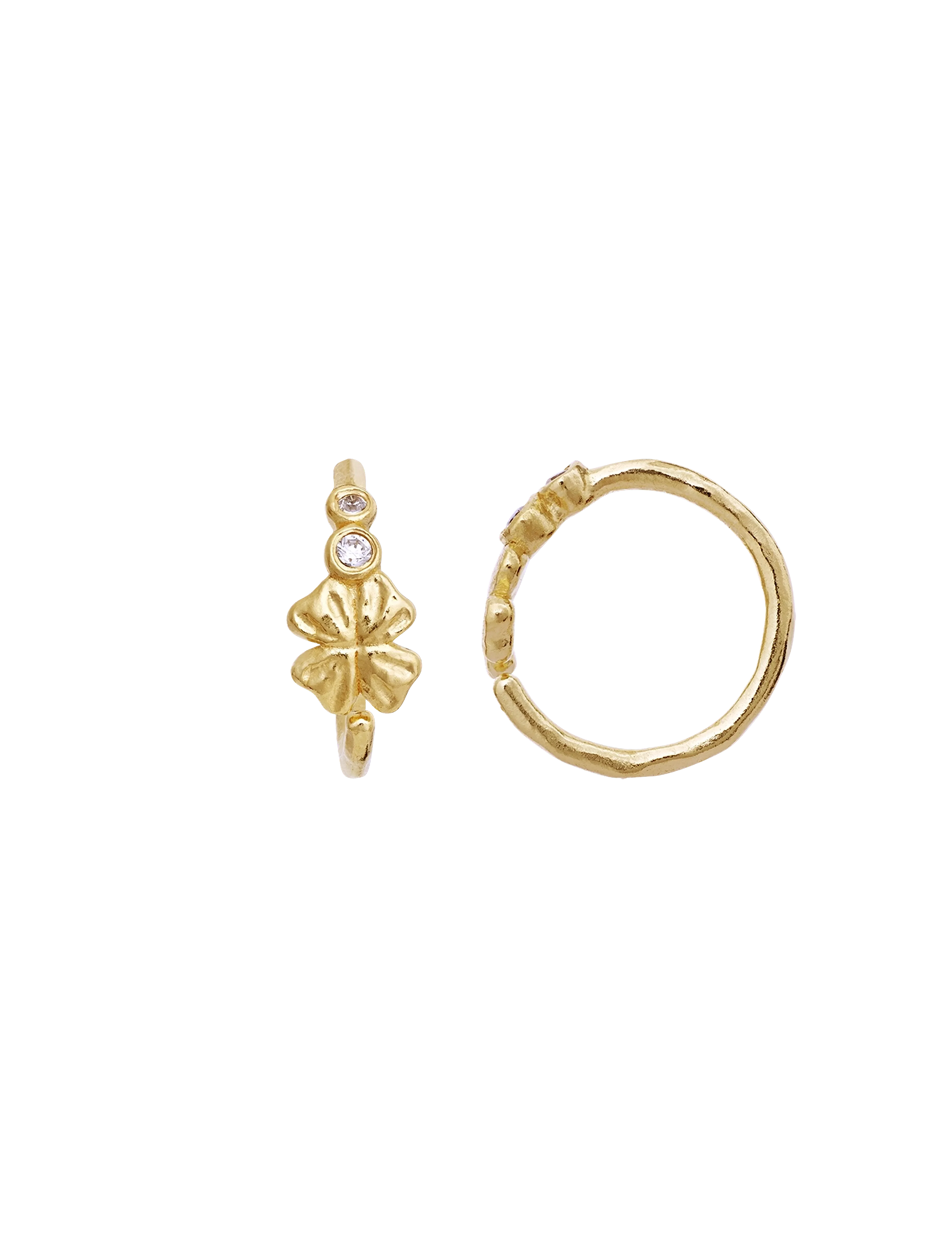 Maanesten - Edin Earrings - hoops - gold - 2