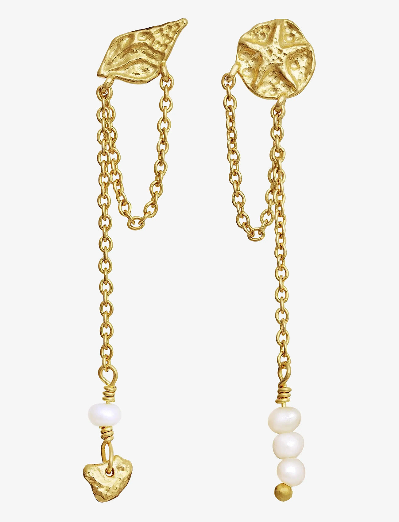 Maanesten - Elo Earrings - perlų auskarai - gold - 0