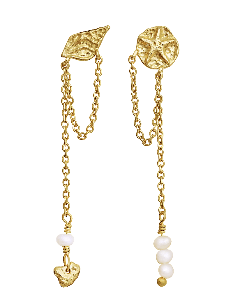 Maanesten - Elo Earrings - perlų auskarai - gold - 0