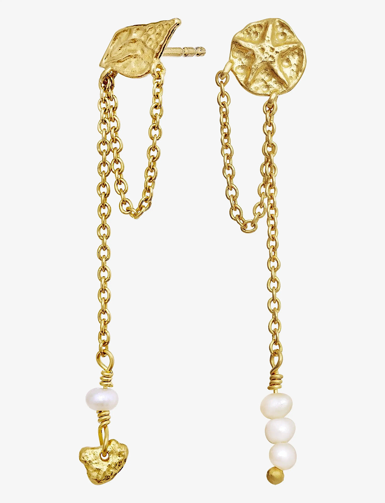 Maanesten - Elo Earrings - perlų auskarai - gold - 1