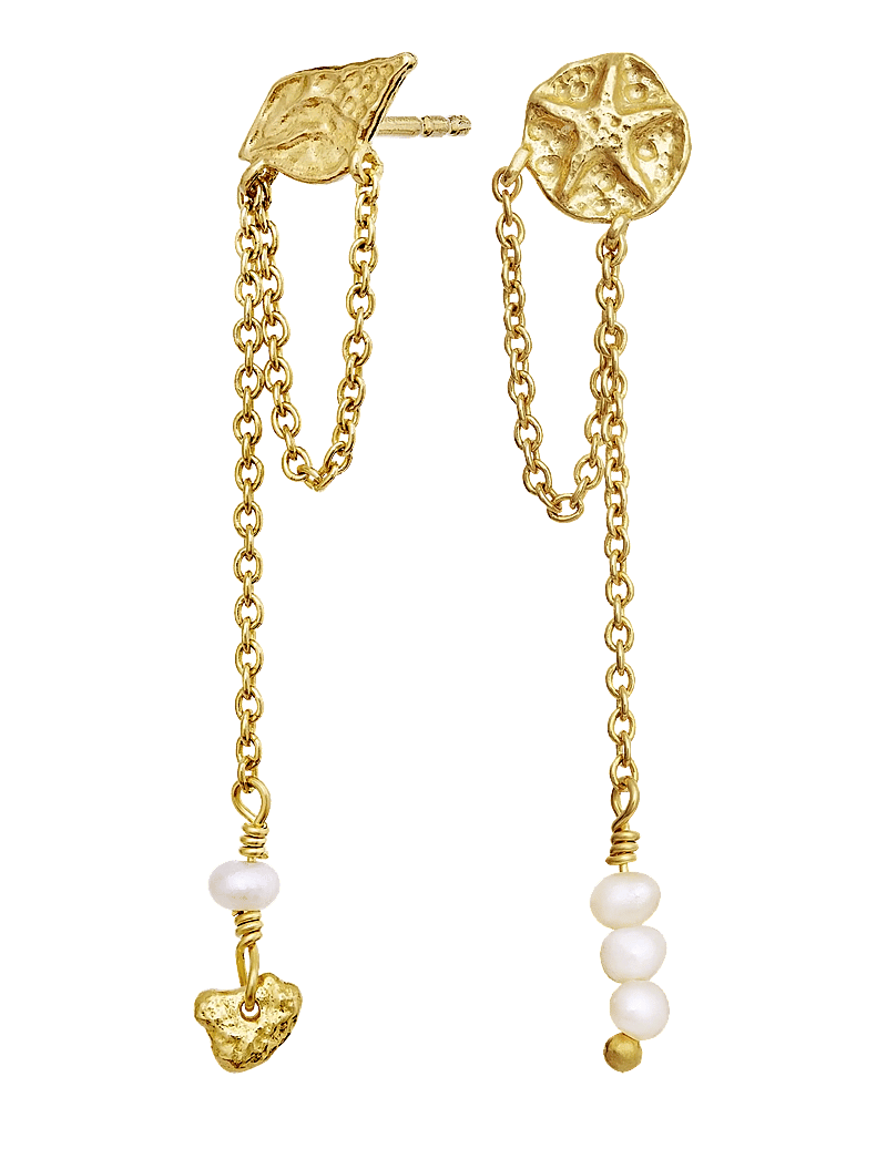Maanesten - Elo Earrings - perlų auskarai - gold - 1