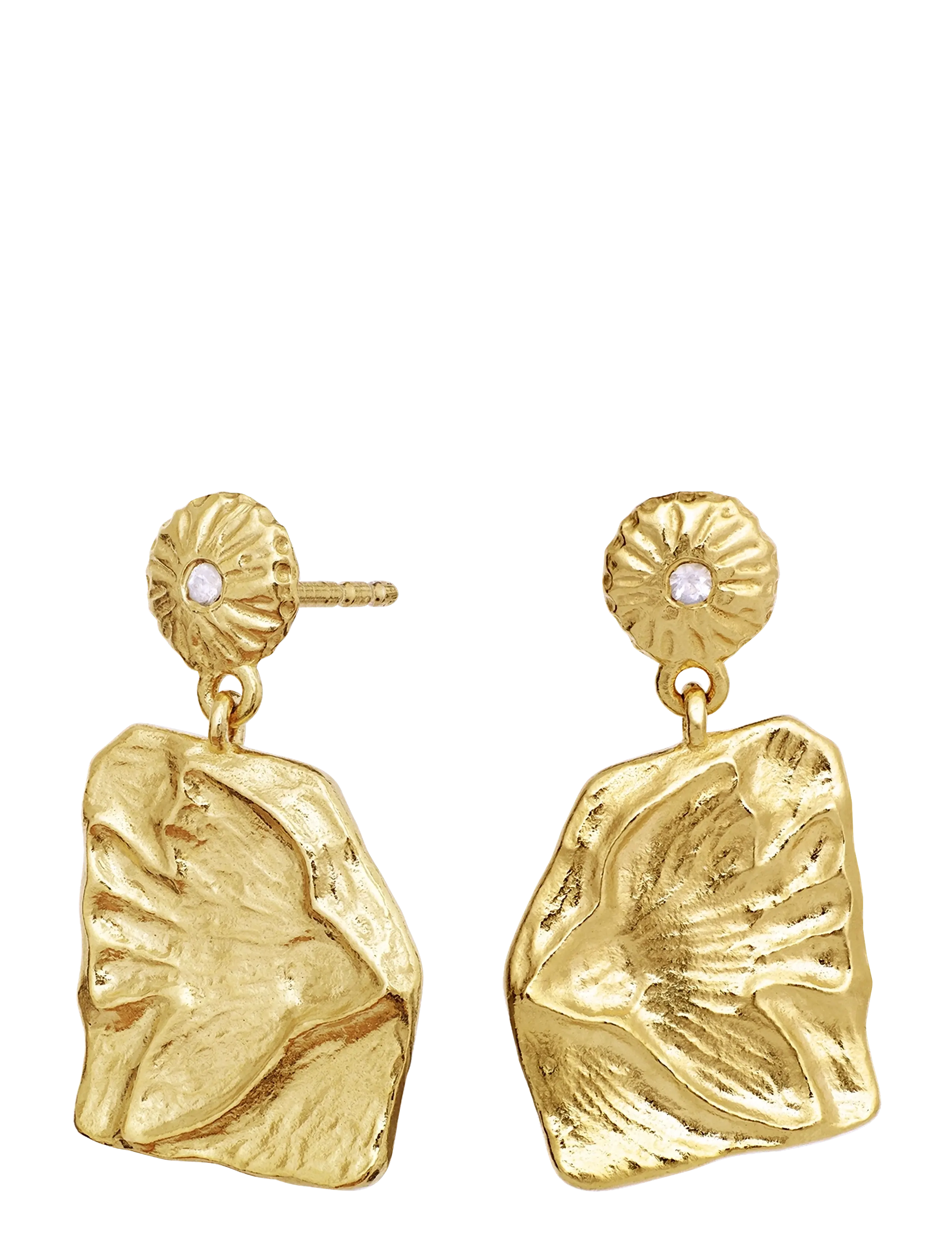 Maanesten - Erinna Earrings - wiszące kolczyki - gold - 1