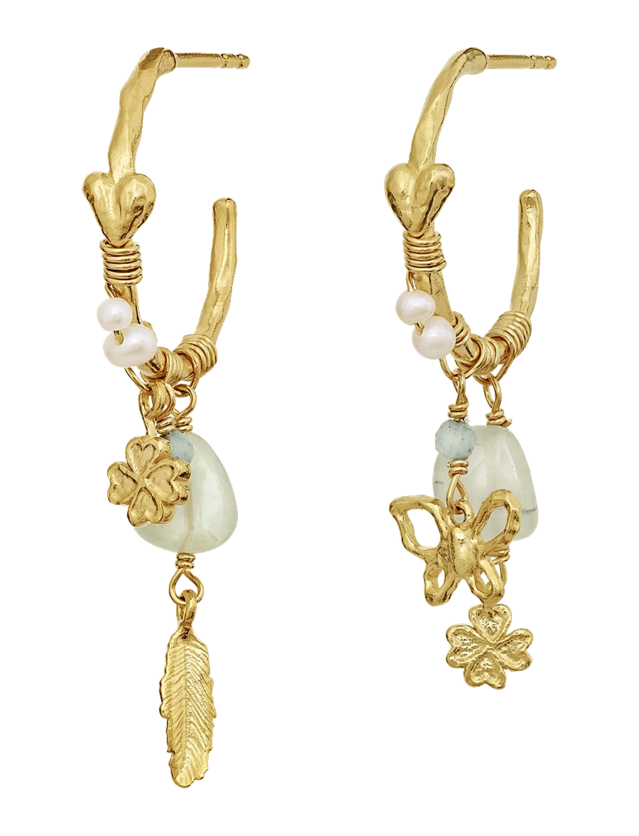 Maanesten - Arden Earrings - perlenohrringe - gold - 0