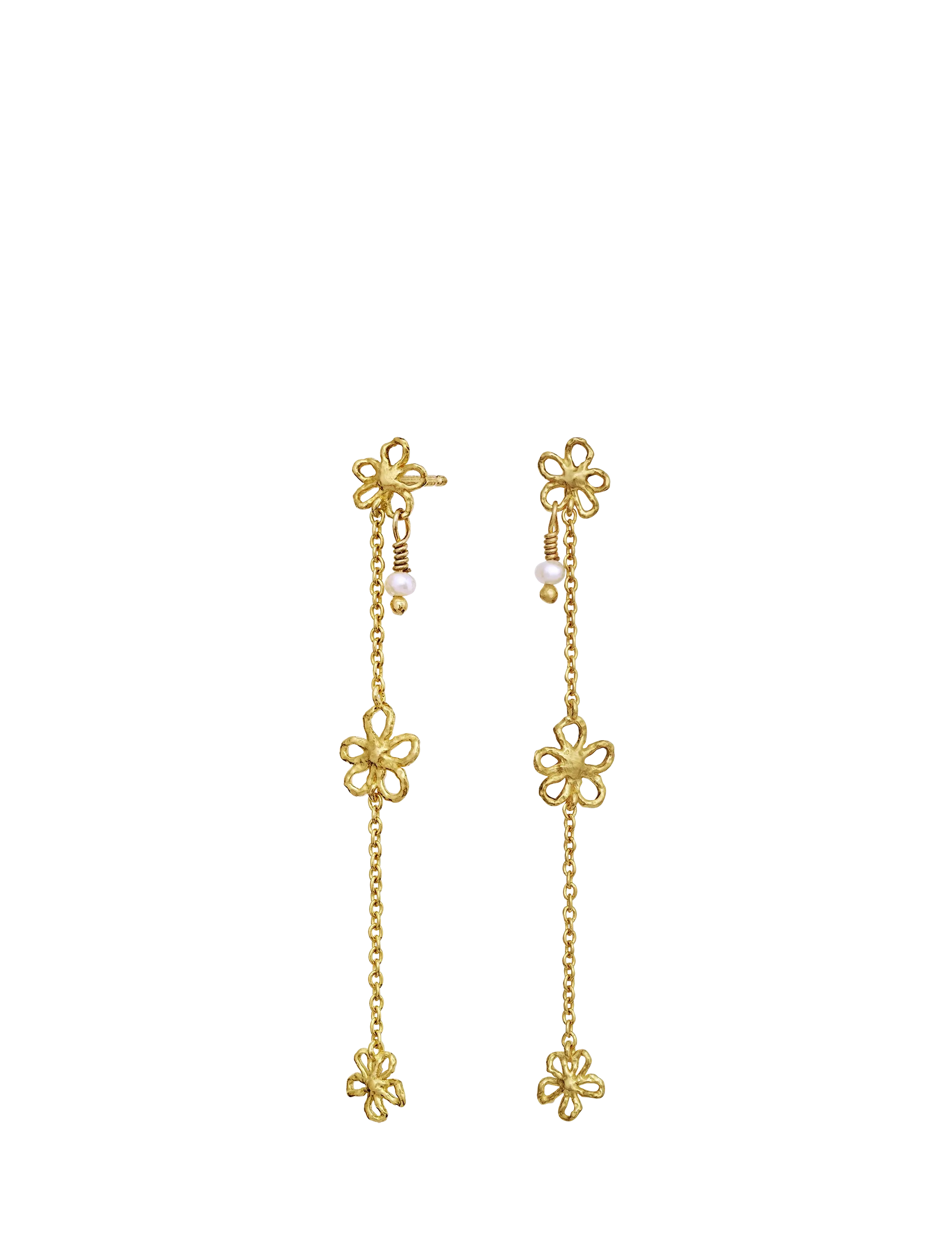 Maanesten - Felixa Earrings - pearl earrings - gold - 1