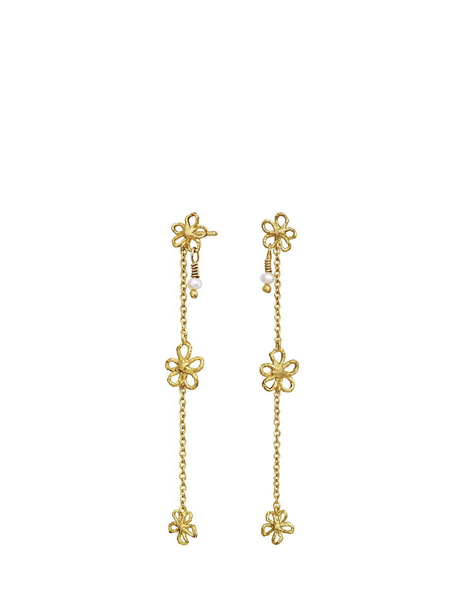 Maanesten - Felixa Earrings - pärlitega kõrvarõngad - gold - 1