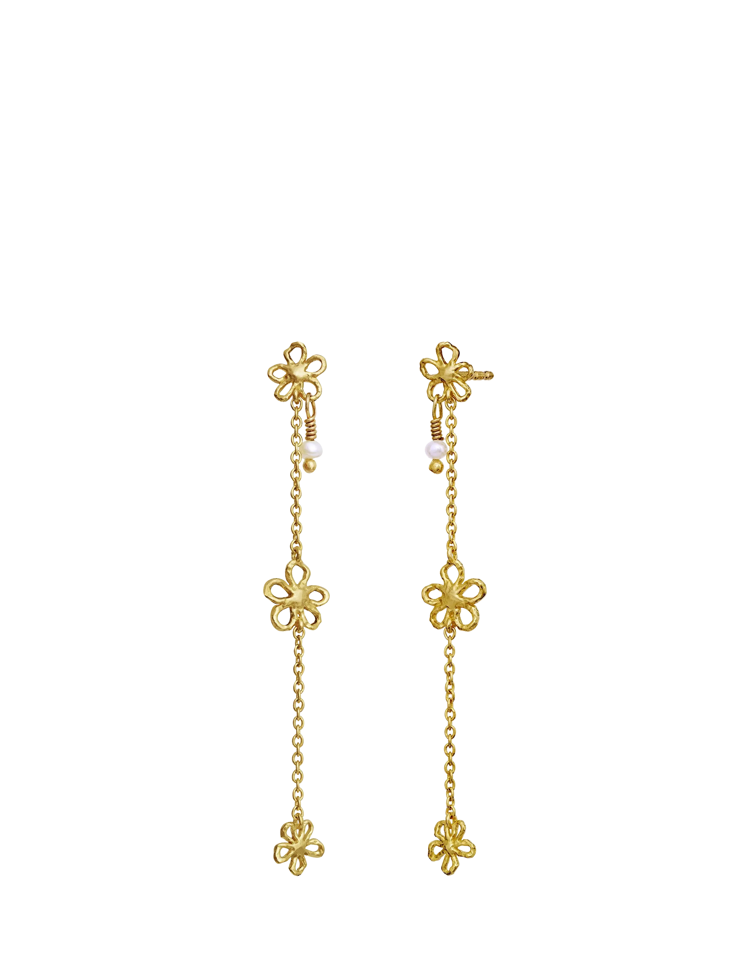 Maanesten - Felixa Earrings - pearl earrings - gold - 2