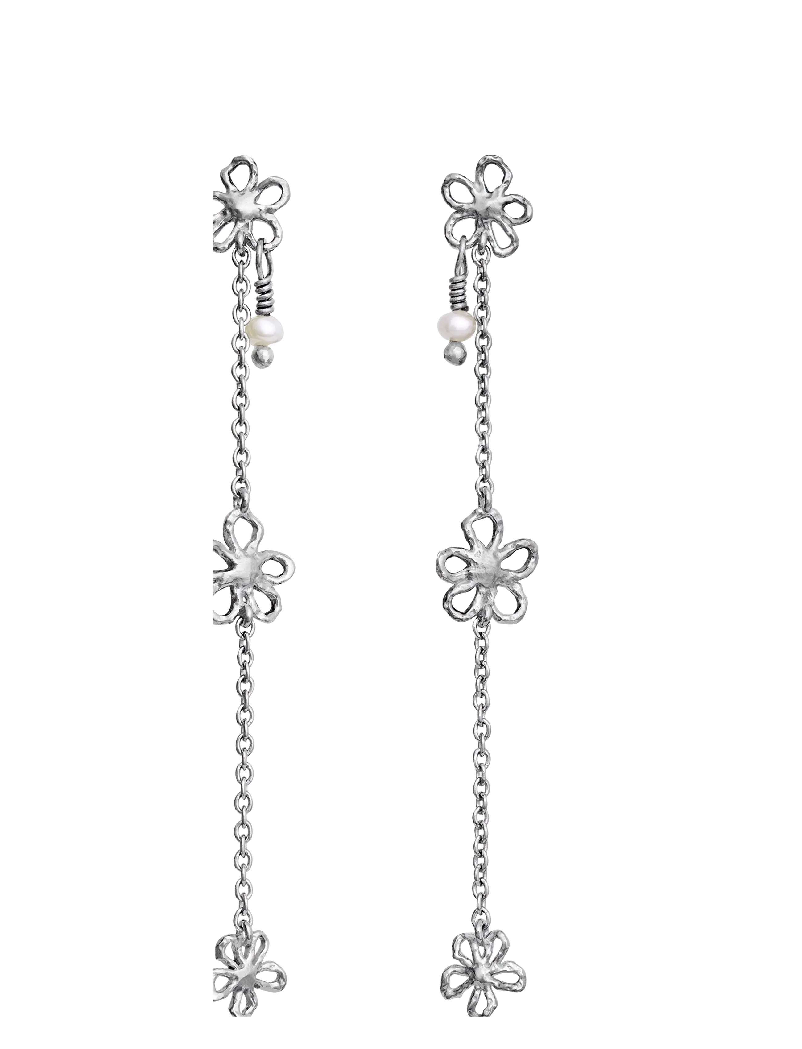 Maanesten Felixa Earrings - Ohrhänger - SILVER / silver