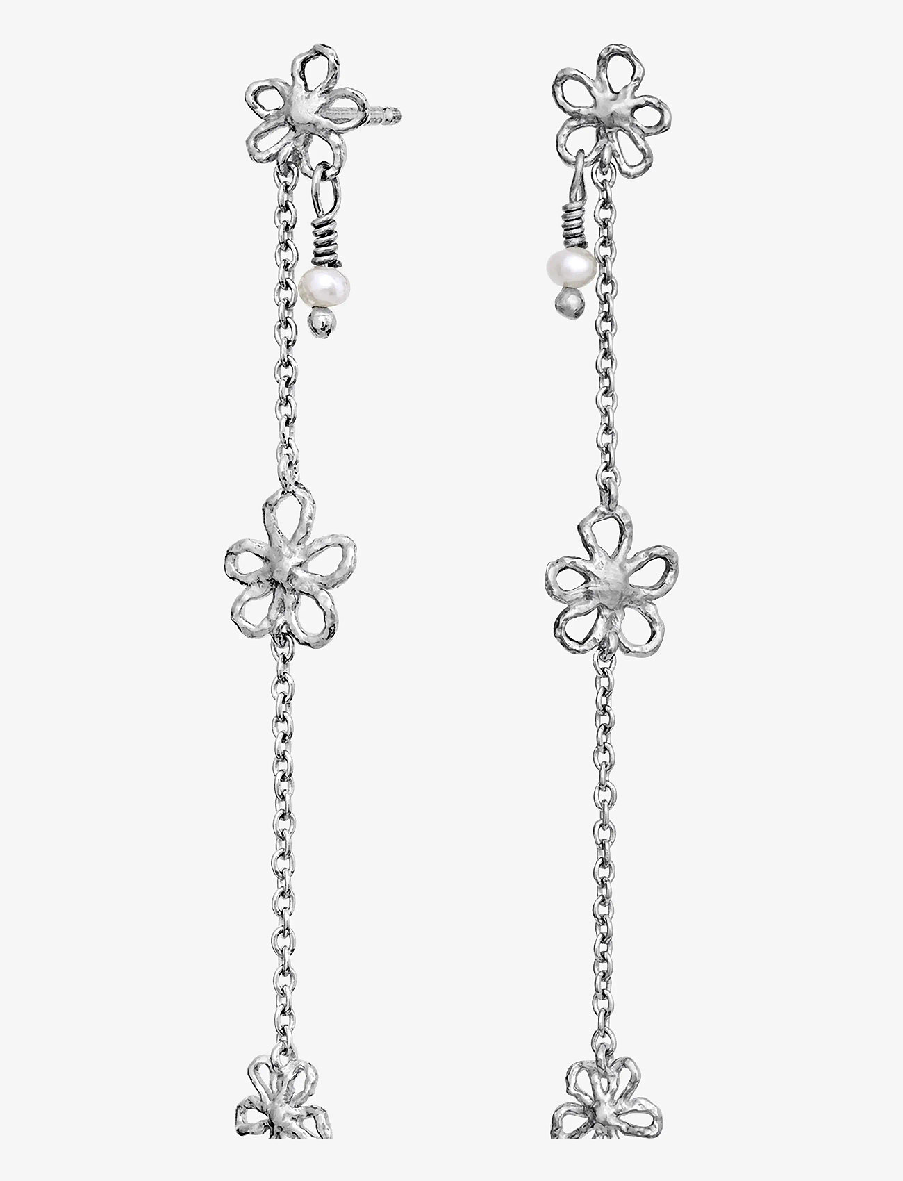 Maanesten - Felixa Earrings - perleøreringe - silver - 1