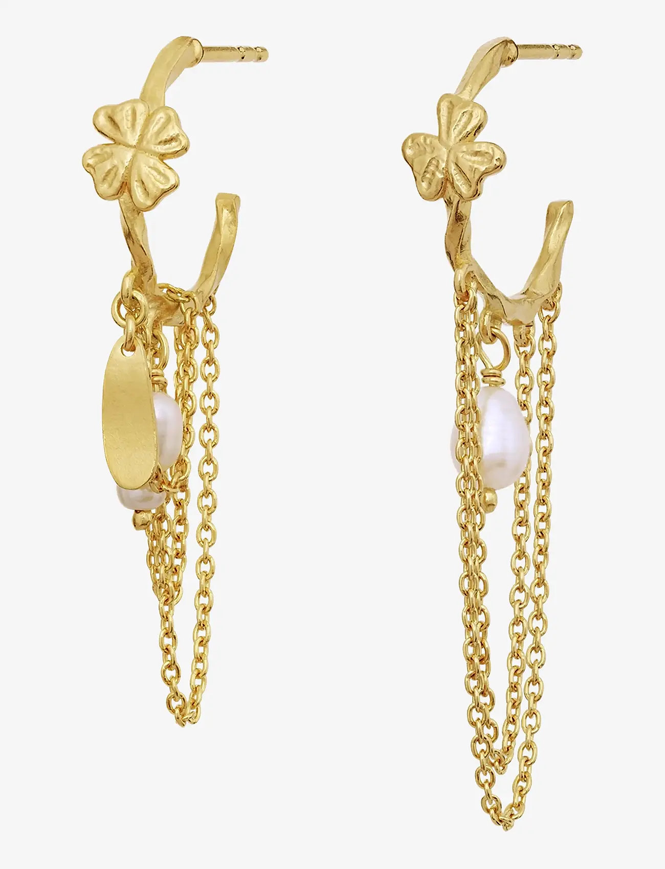 Maanesten - Inara Earrings - perlenohrringe - gold - 1