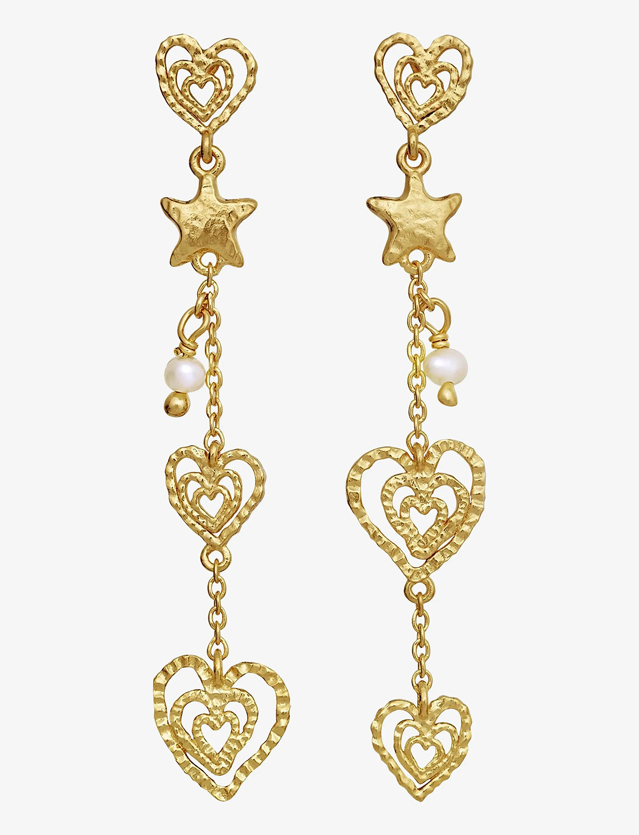 Maanesten - Irena Earrings - pērļu auskari - gold - 0