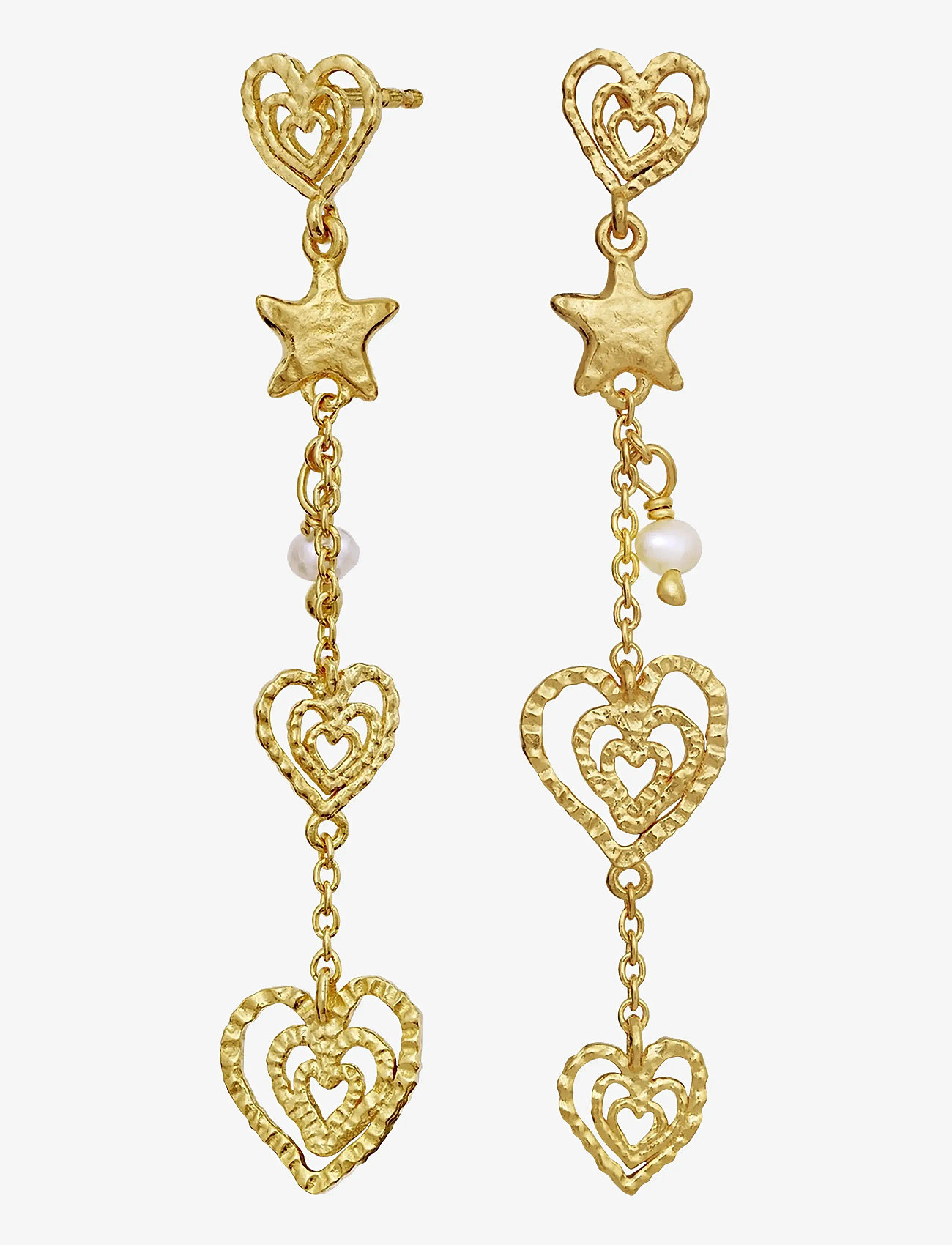 Maanesten - Irena Earrings - pērļu auskari - gold - 1