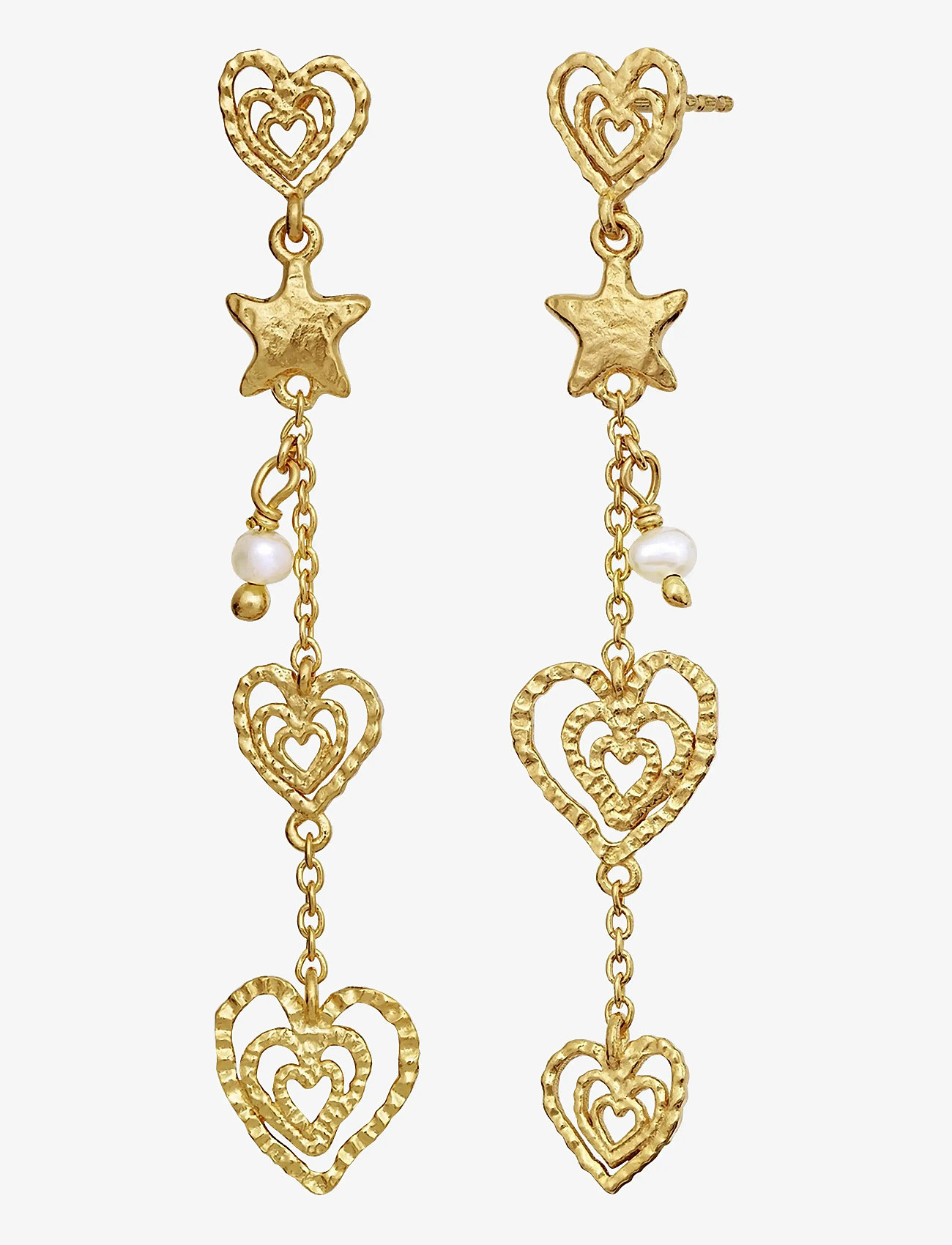 Maanesten - Irena Earrings - pērļu auskari - gold - 2