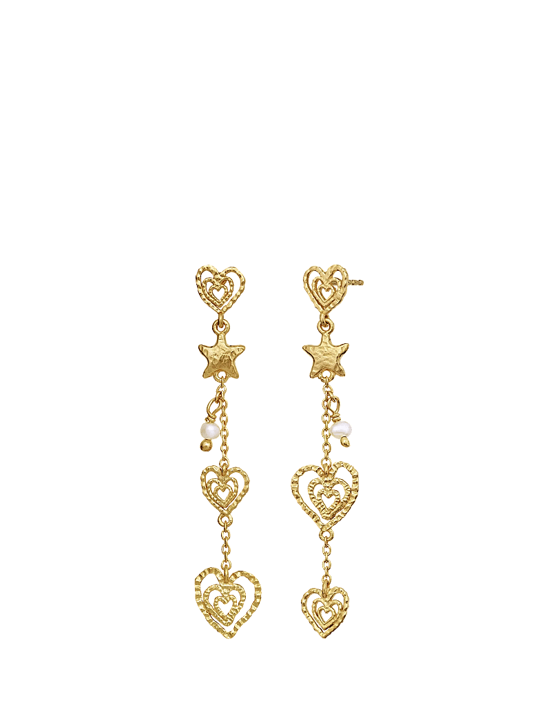 Maanesten - Irena Earrings - pärlörhängen - gold - 2