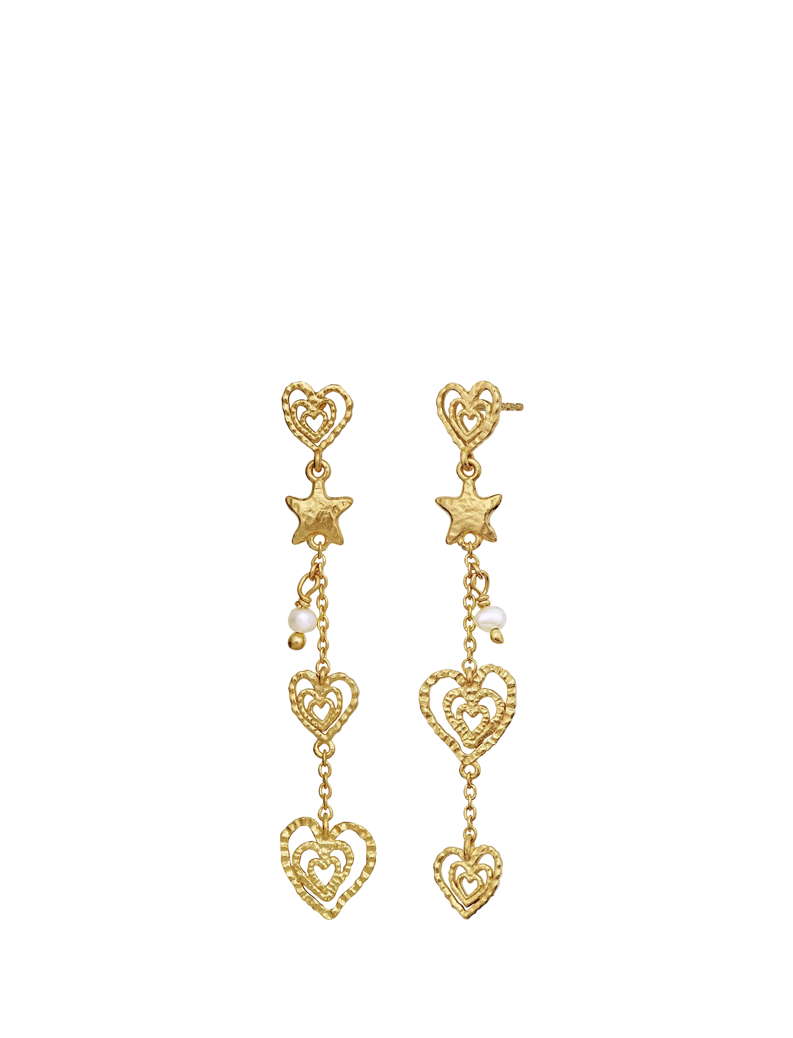 Maanesten - Irena Earrings - pärlitega kõrvarõngad - gold - 2