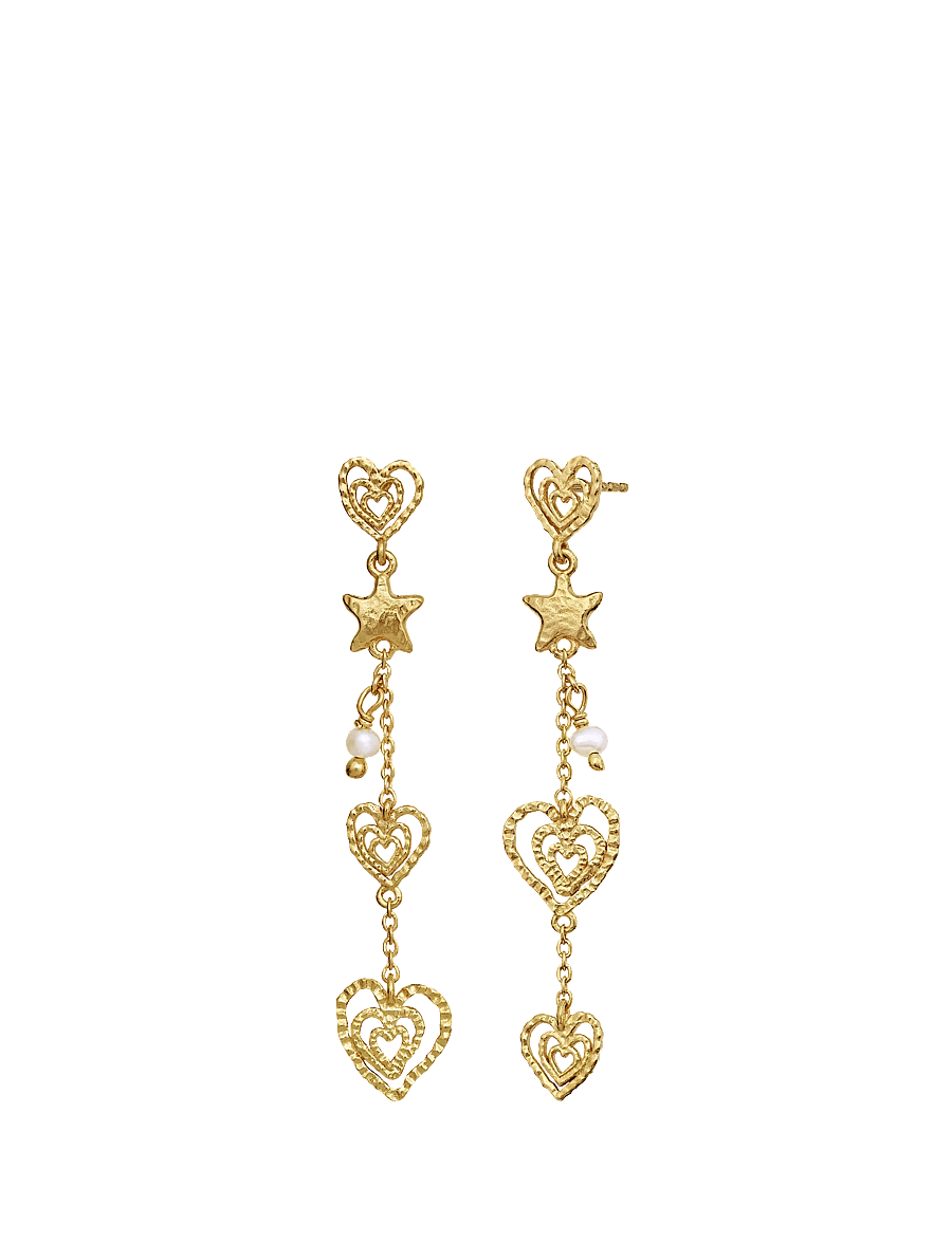 Maanesten - Irena Earrings - pärlitega kõrvarõngad - gold - 2