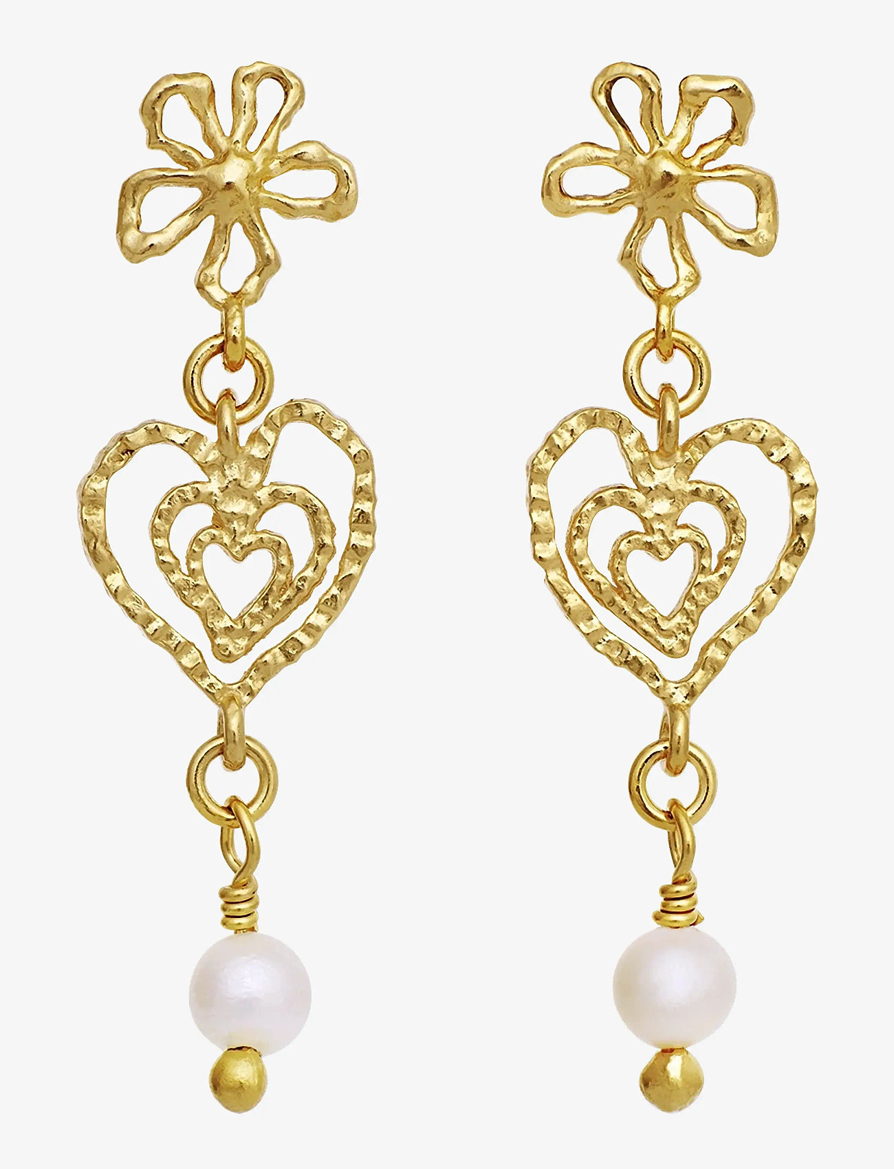 Maanesten - Izabel Earrings - perlų auskarai - gold - 0