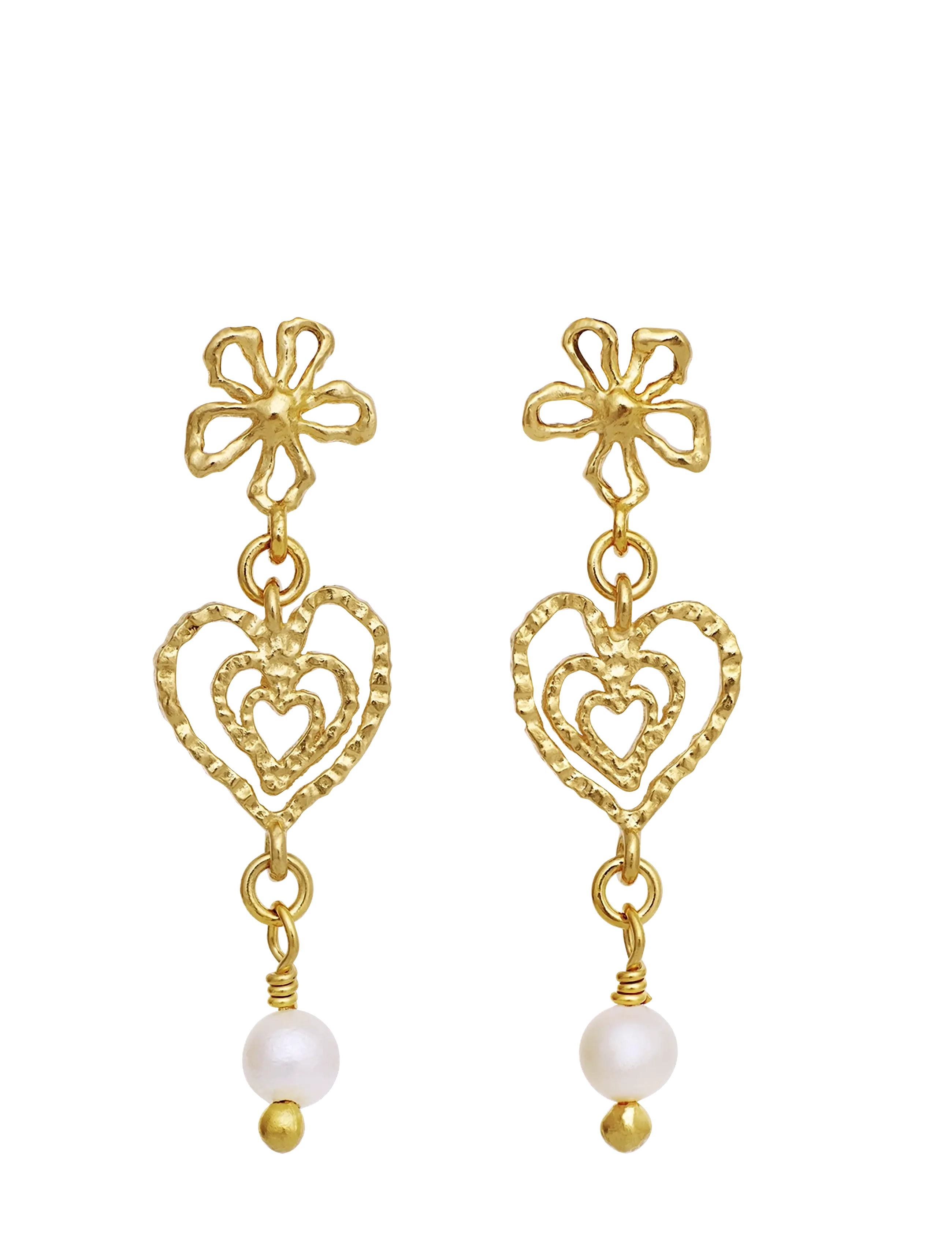 Maanesten Izabel Earrings - Ohrhänger - GOLD / gold
