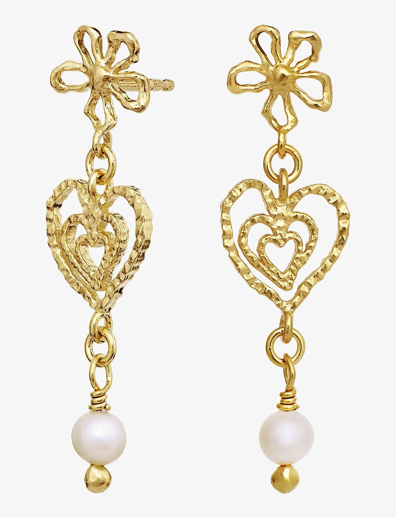 Maanesten - Izabel Earrings - perlų auskarai - gold - 1