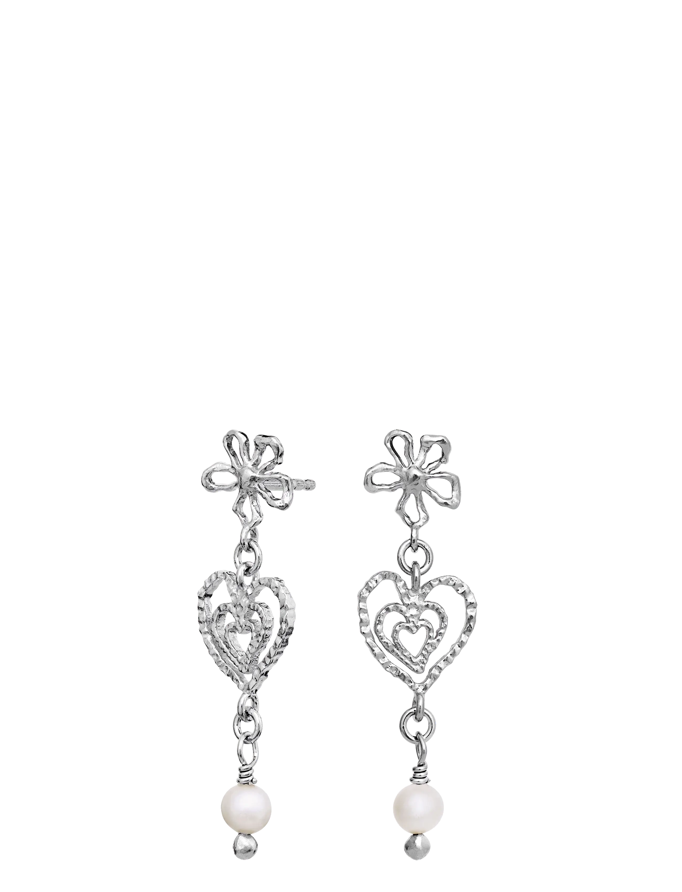 Maanesten - Izabel Earrings - perlenohrringe - silver - 1