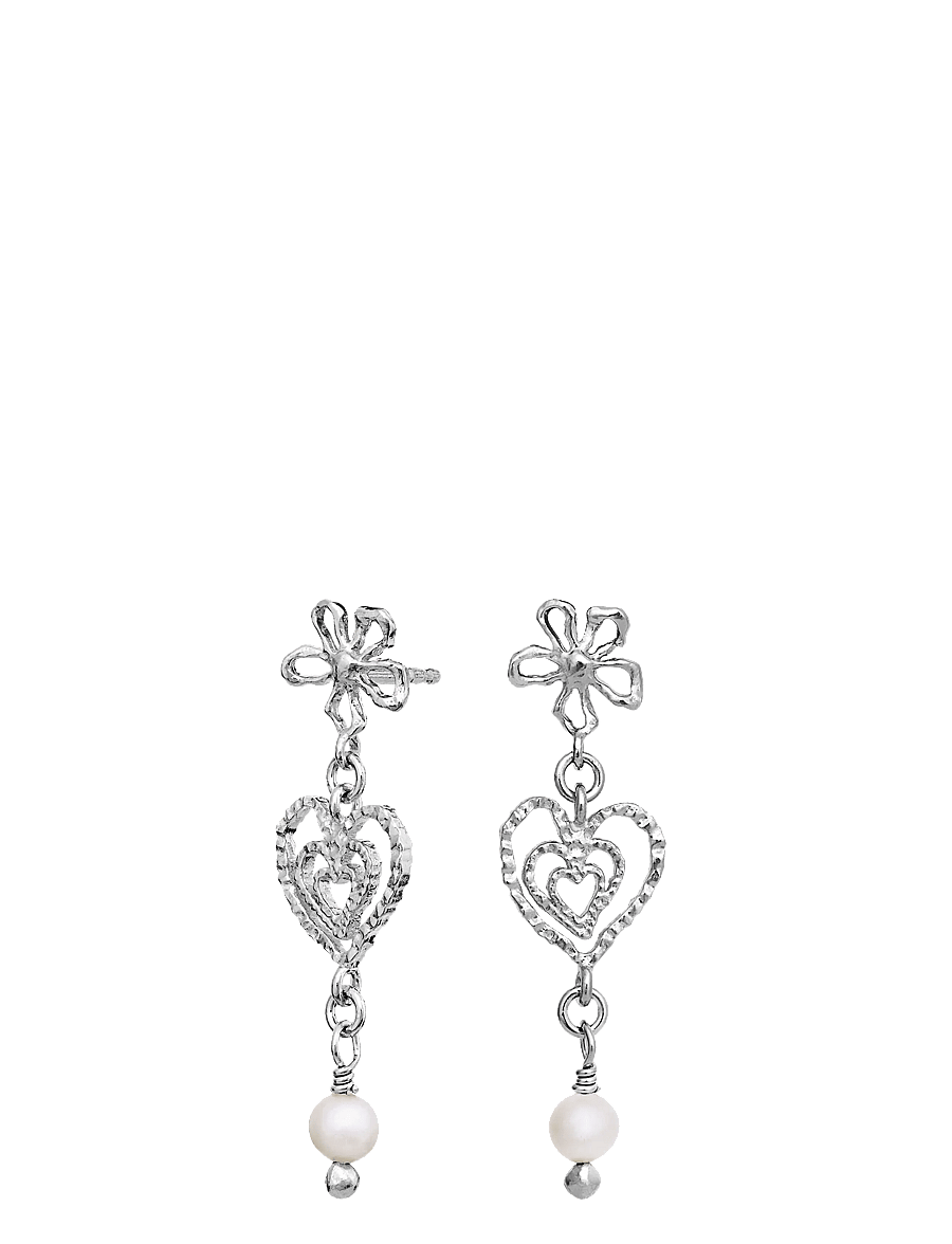 Maanesten - Izabel Earrings - perlenohrringe - silver - 1