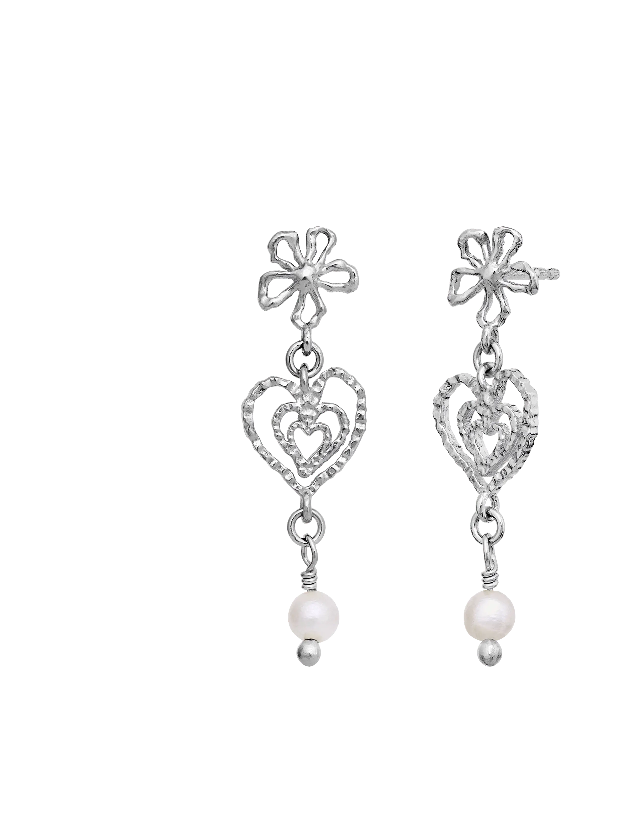 Maanesten - Izabel Earrings - perlenohrringe - silver - 2