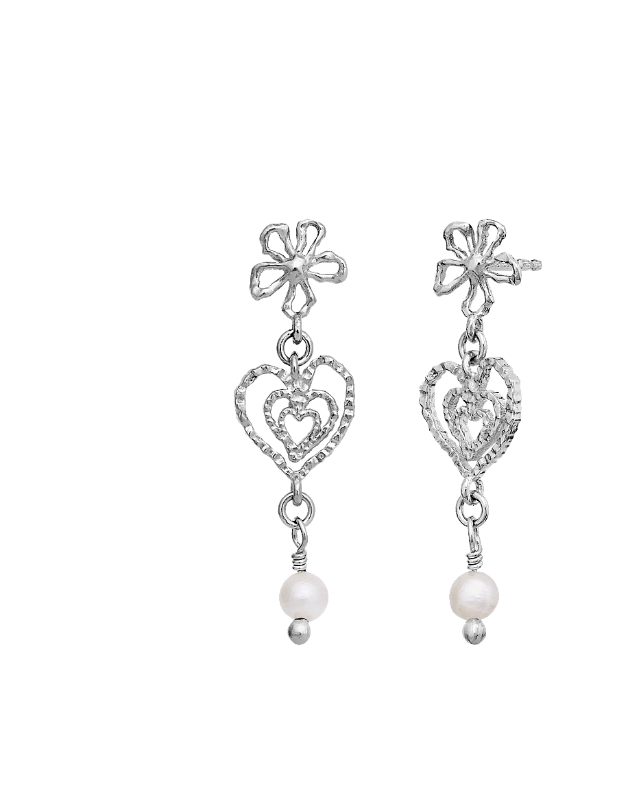 Maanesten - Izabel Earrings - perlenohrringe - silver - 2
