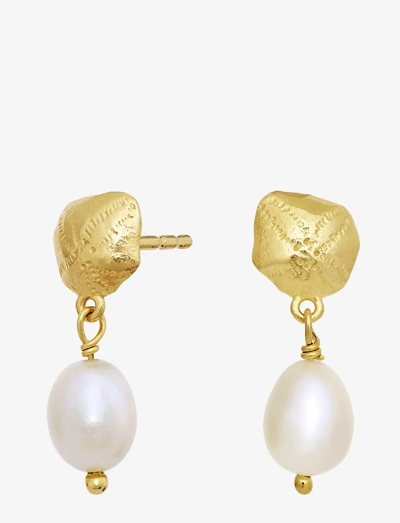 Maanesten - Kioku Earrings - pärlörhängen - gold - 1