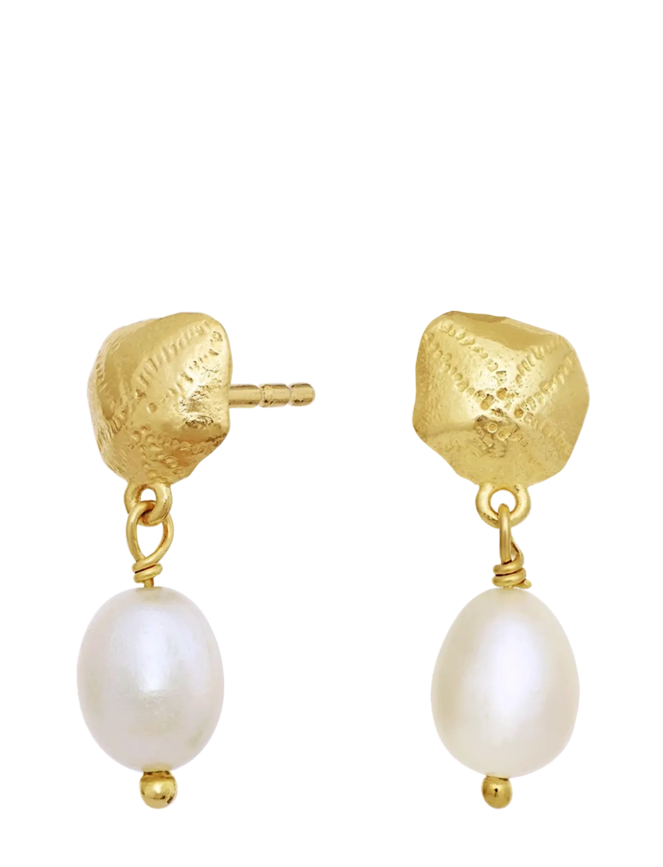 Maanesten - Kioku Earrings - pärlitega kõrvarõngad - gold - 1