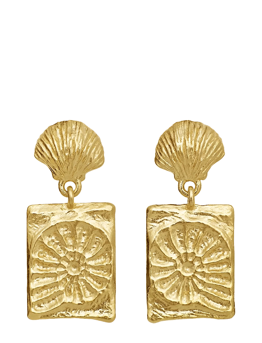 Maanesten - Leva Earrings - Øreringe med vedhæng - gold - 0