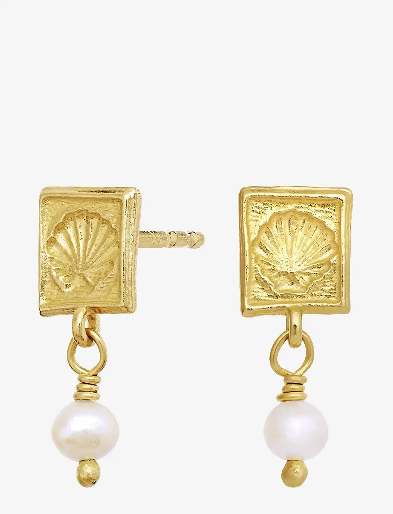 Maanesten - Lomi Earrings - perleøreringe - gold - 1