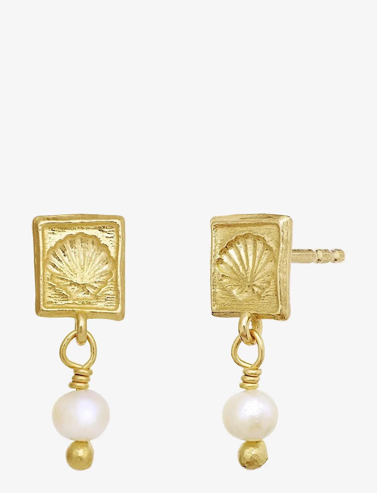 Maanesten - Lomi Earrings - perleøreringe - gold - 2