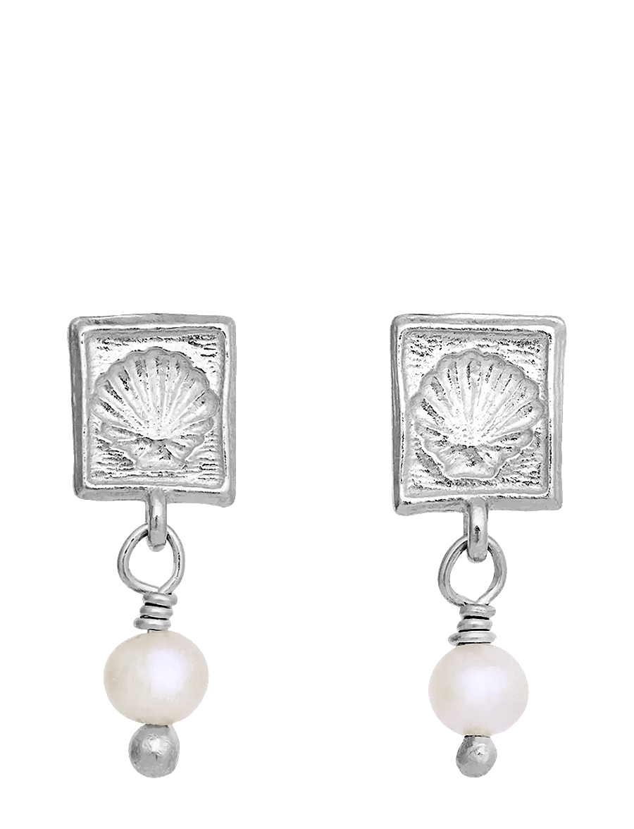 Maanesten - Lomi Earrings - perleøredobber - silver - 0